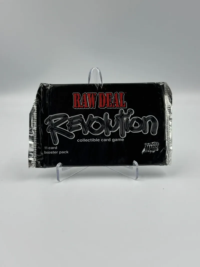 Raw deal revolution (cartas) sobre negro