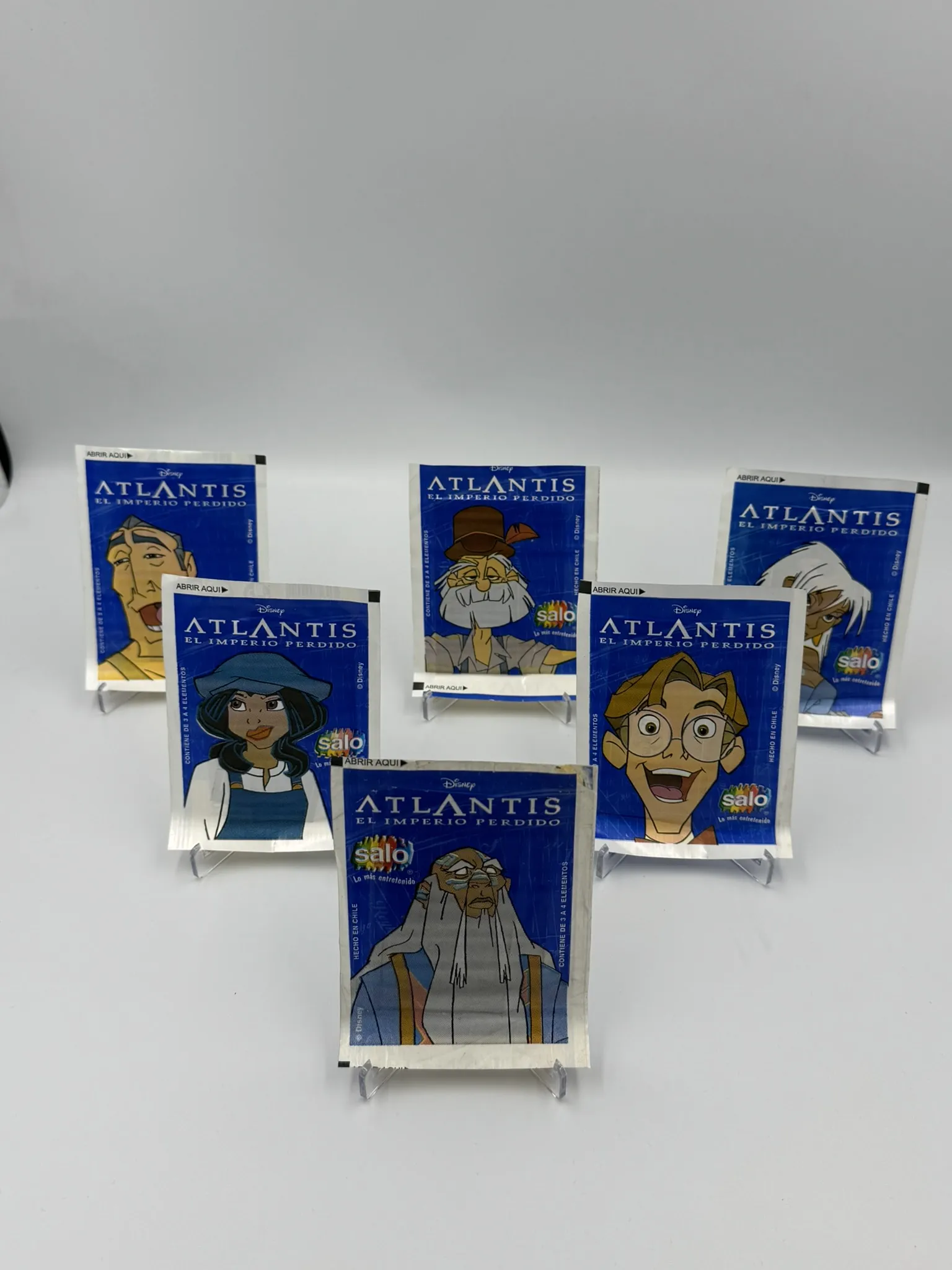 Atlantis El Imperio Perdido - Sobre (6 Variantes) de Laminas/Cromos/Figuritas Sellado Original - Salo