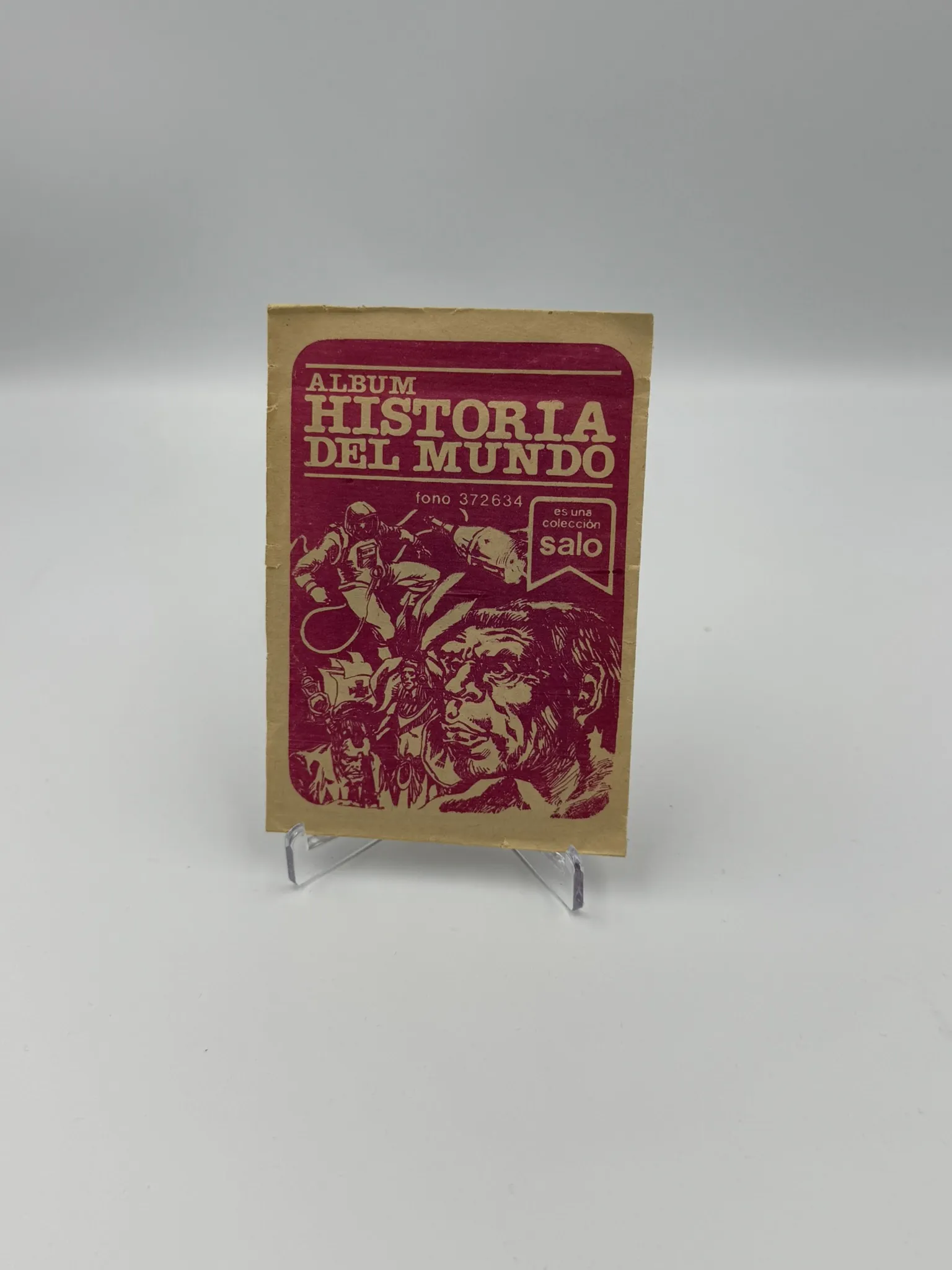 Historia del mundo - Sobre de Laminas/Cromos/Figuritas Sellado Original - Salo