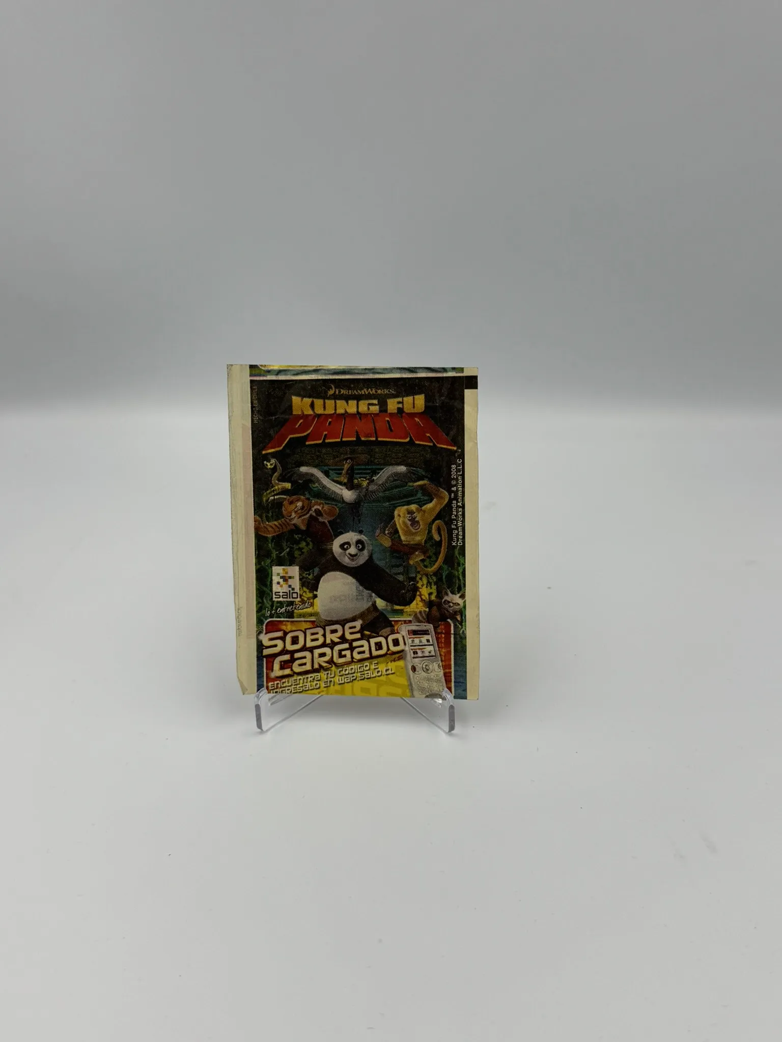 Kung Fu Panda - Sobre de Laminas/Cromos/Figuritas Sellado Original - Salo
