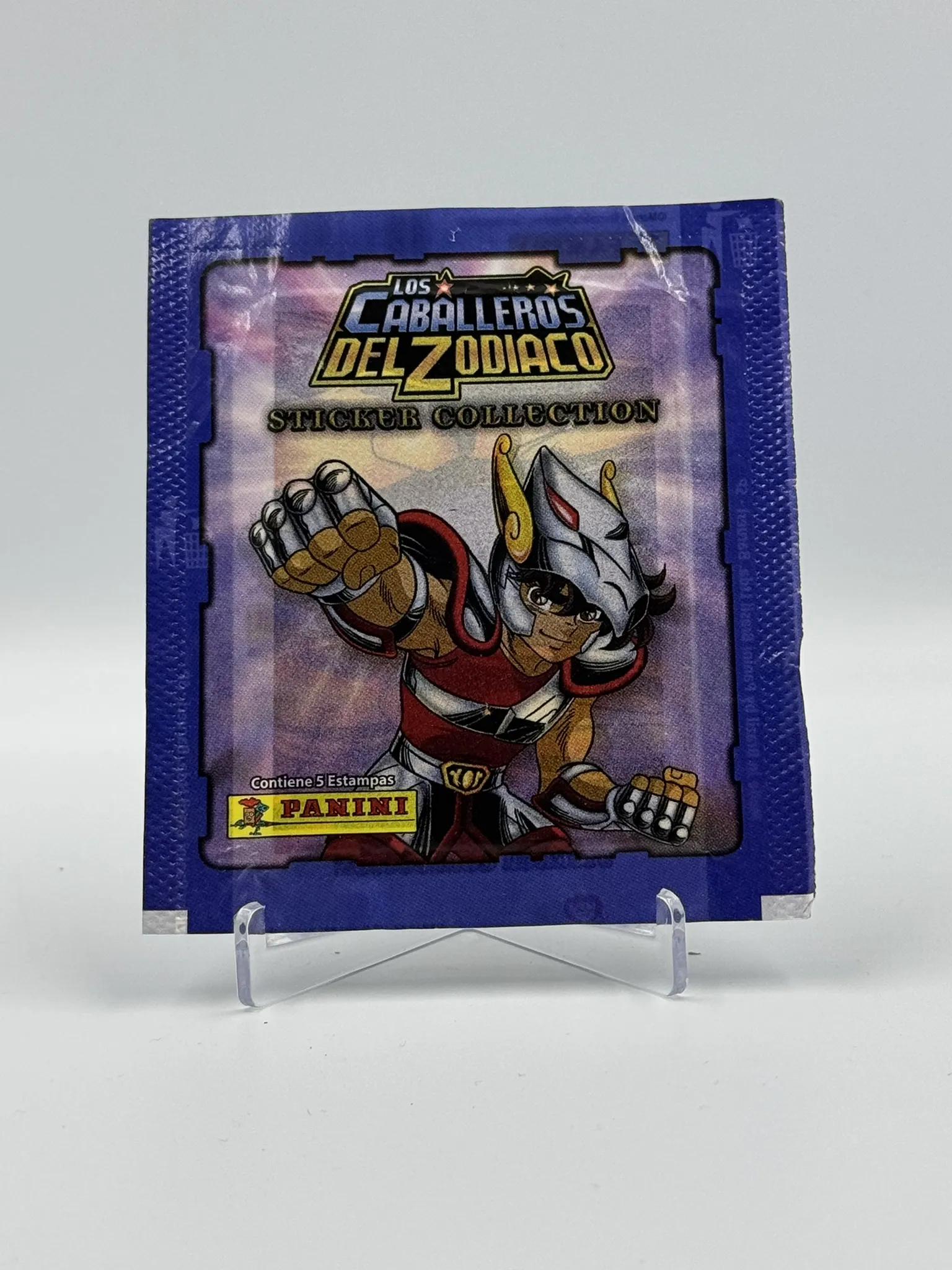 Los Caballeros del Zodiaco - Sobre de Laminas/Cromos/Figuritas Sellado - Panini