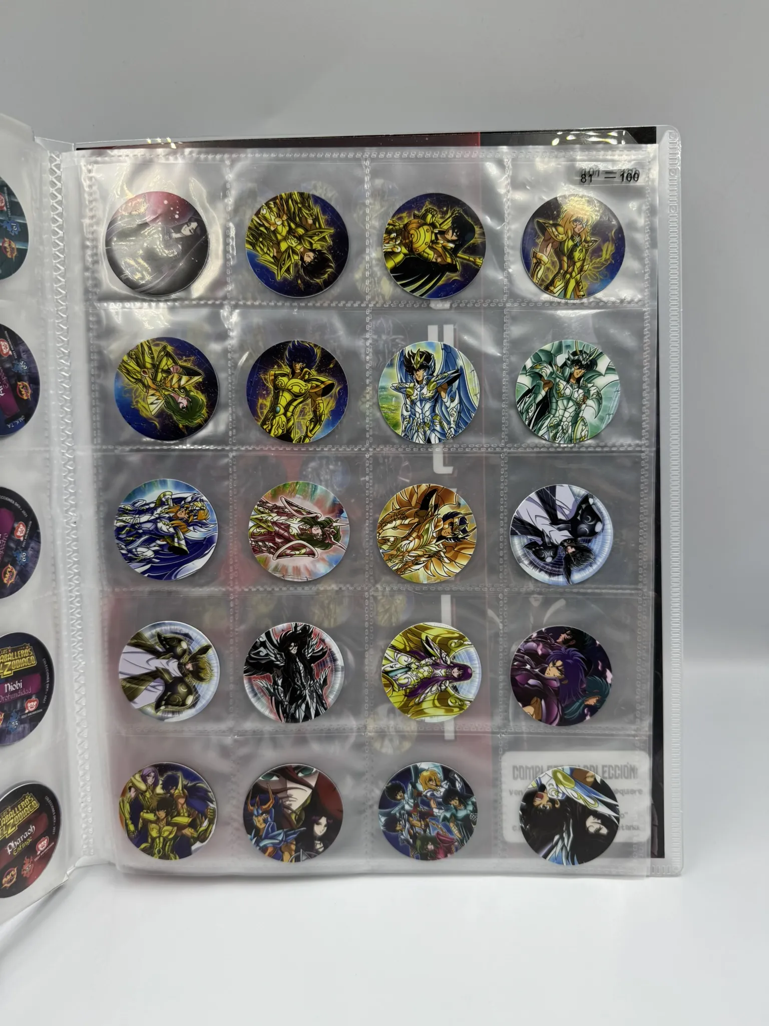 Los Caballeros del Zodiaco Tazos (100)