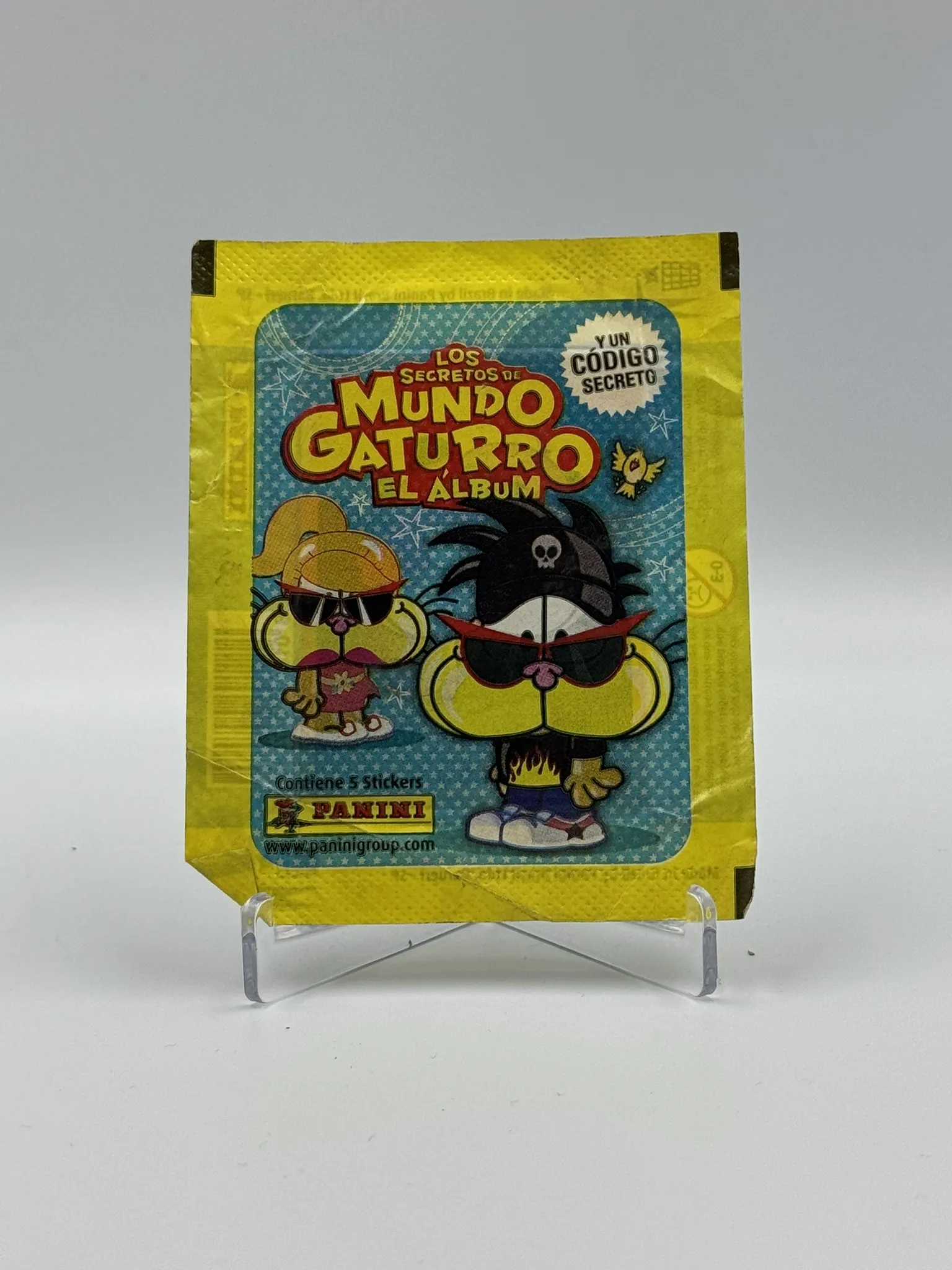 Los Secretos de Mundo Gaturro - Sobre de Laminas/Cromos/Figuritas Sellado - Panini