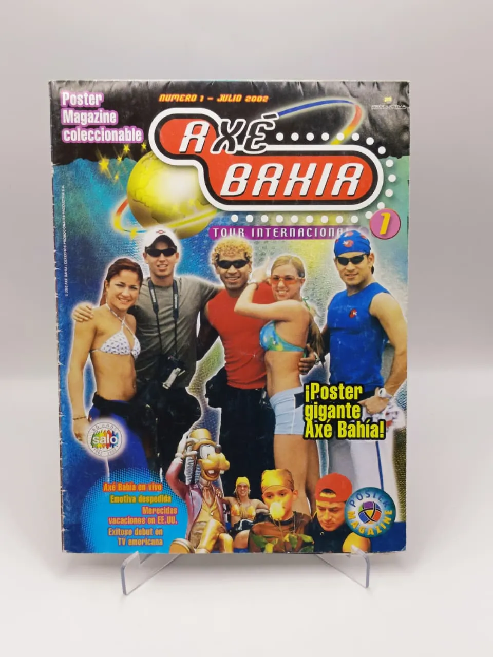 Axe Bahia Tour Internacional Poster Magazine - Album Incompleto Pegado (76%) - Salo (2002)
