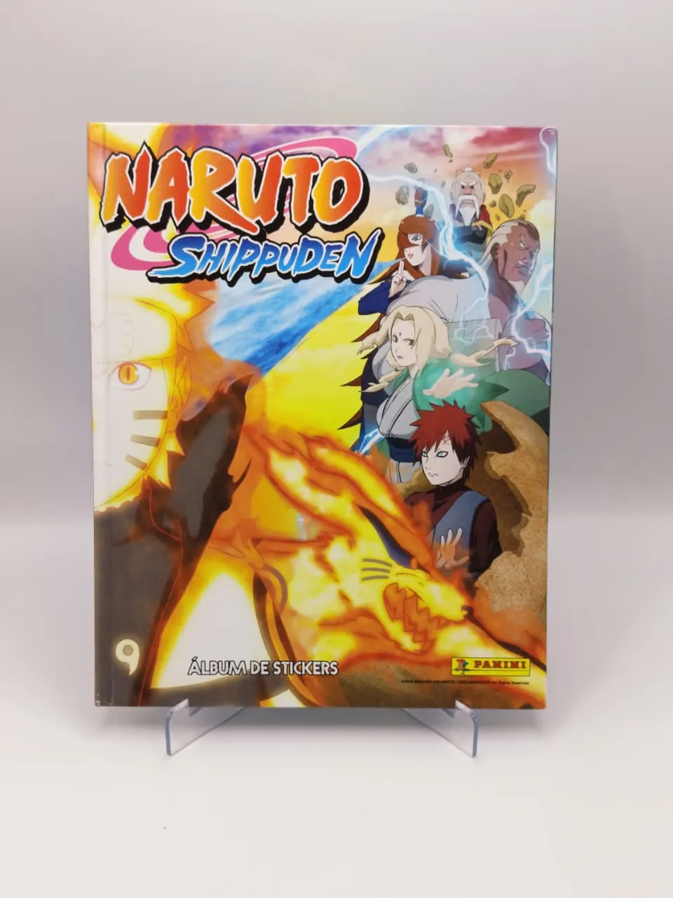 Naruto Shippuden - Album Tapa Dura Incompleto Pegado (76%) - Panini (2014)