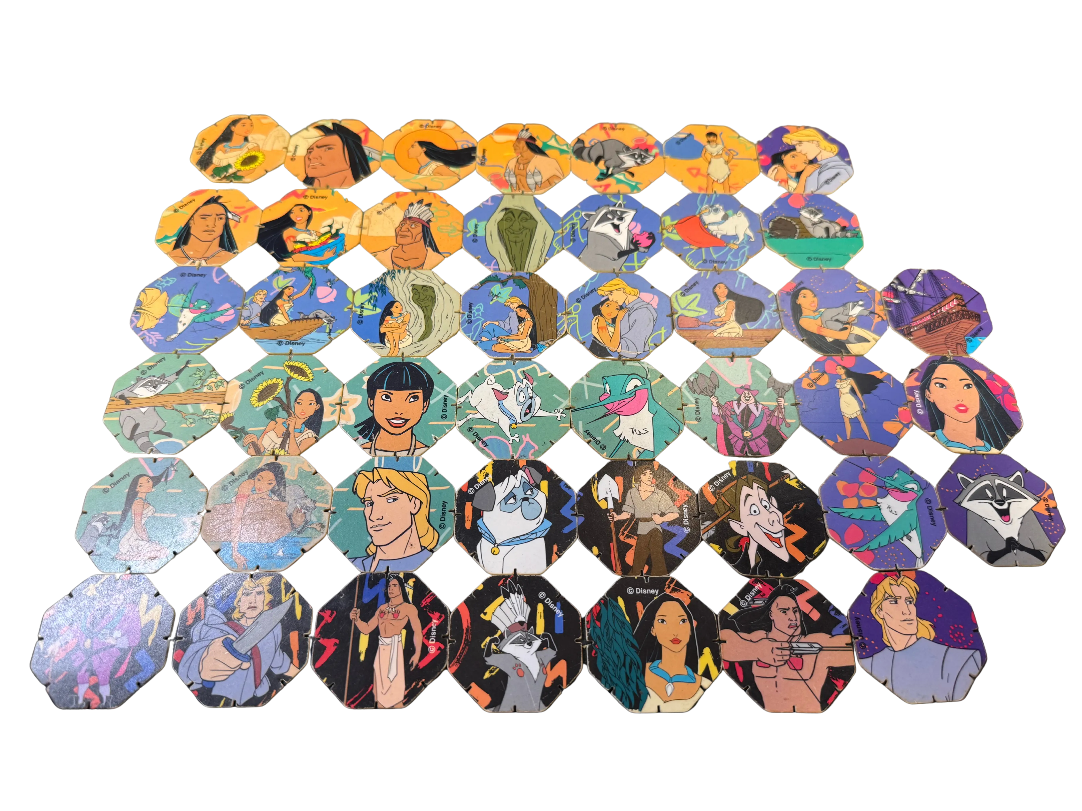 Pocahontas - Arma Tazos Coleccion Completa - Evercrisp (1995)