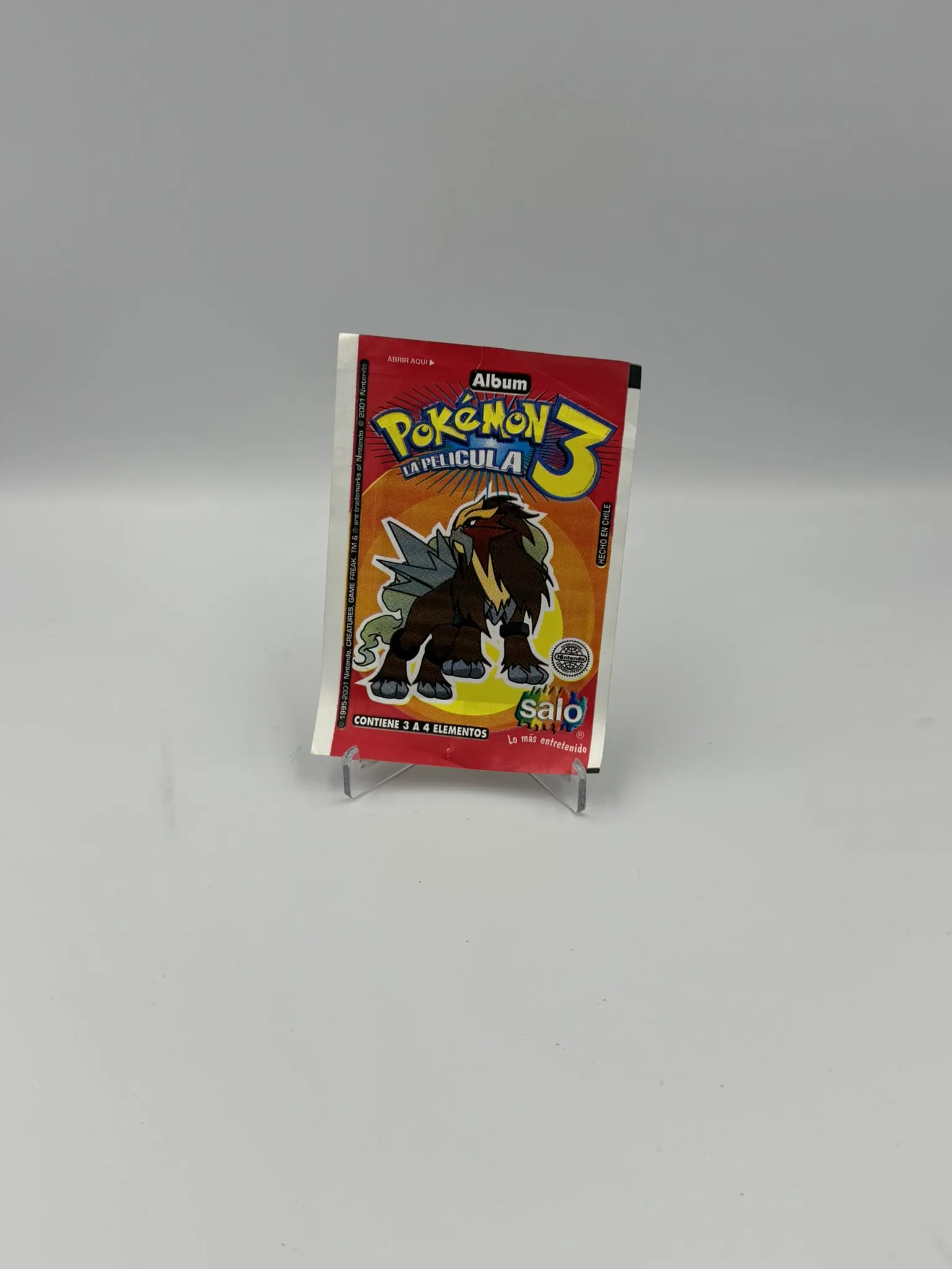 Pokemon - La Pelicula 3 El Misterioso Hechizo de los Unknown - Sobre de Laminas/Cromos/Figuritas Sellado Original - Salo