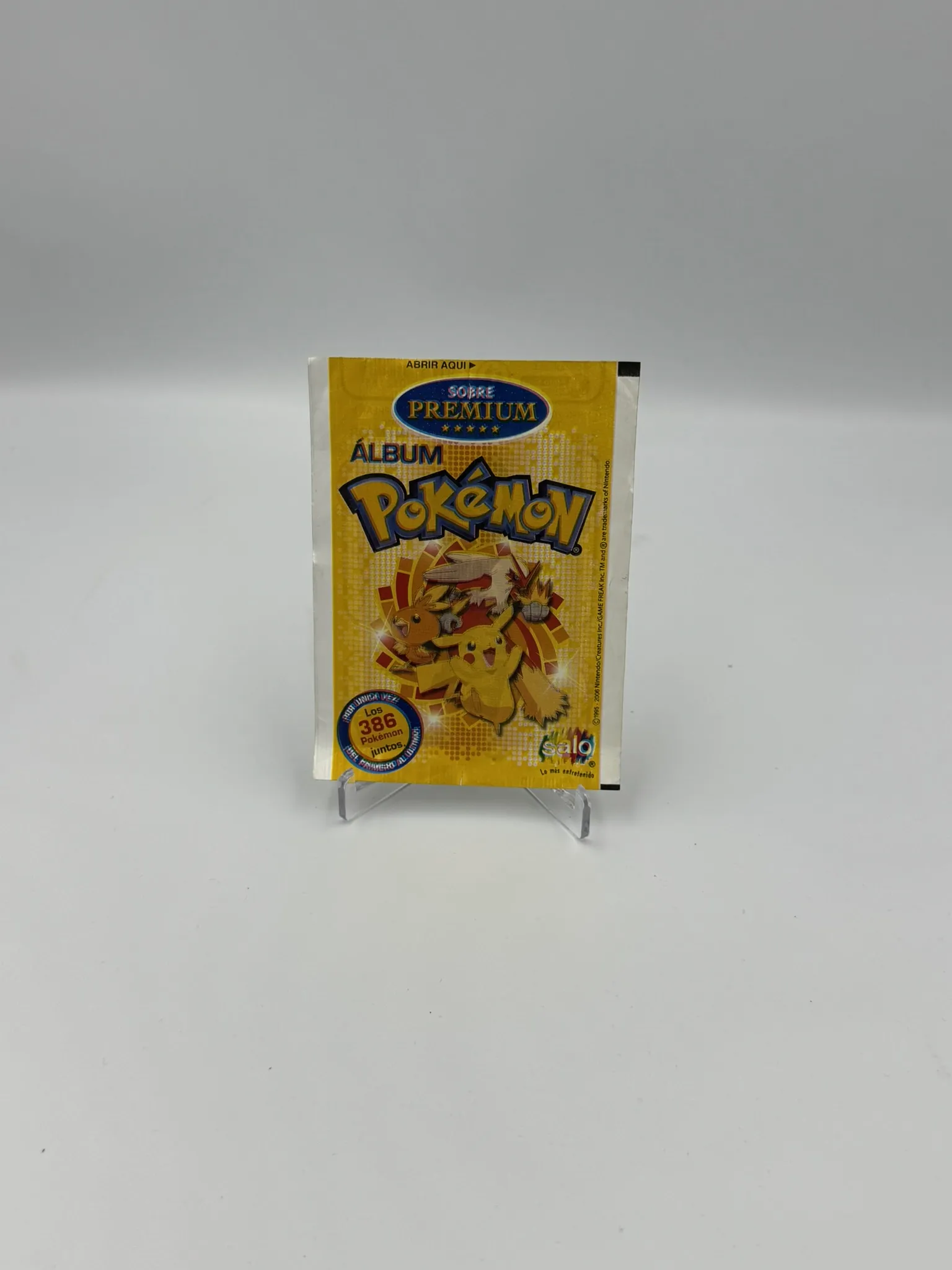 Pokemon Premium - Sobre de Laminas/Cromos/Figuritas Sellado Original - Salo