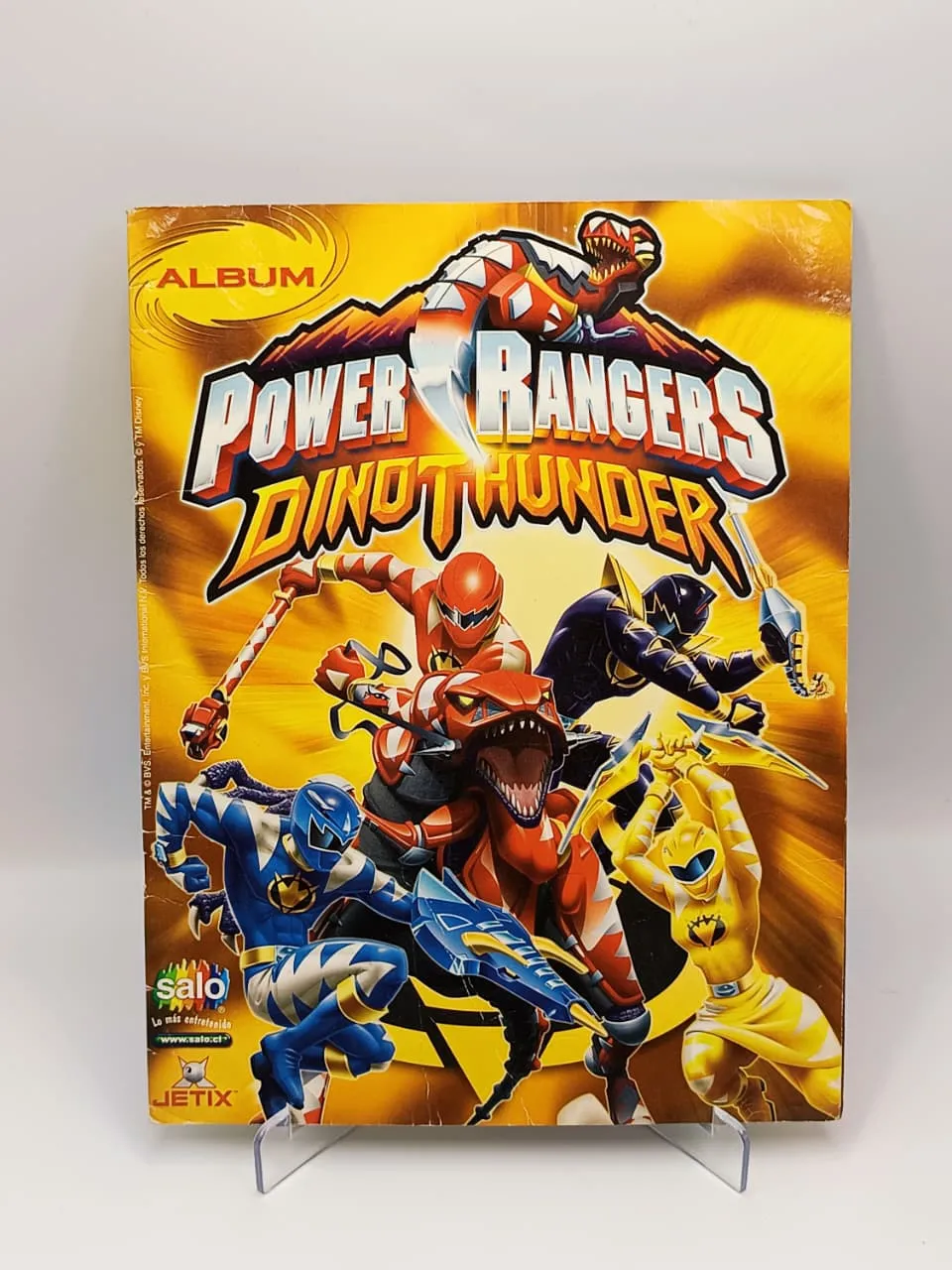 Power Rangers DinoThunder - Album Incompleto Pegado (41%) - Salo (2000)
