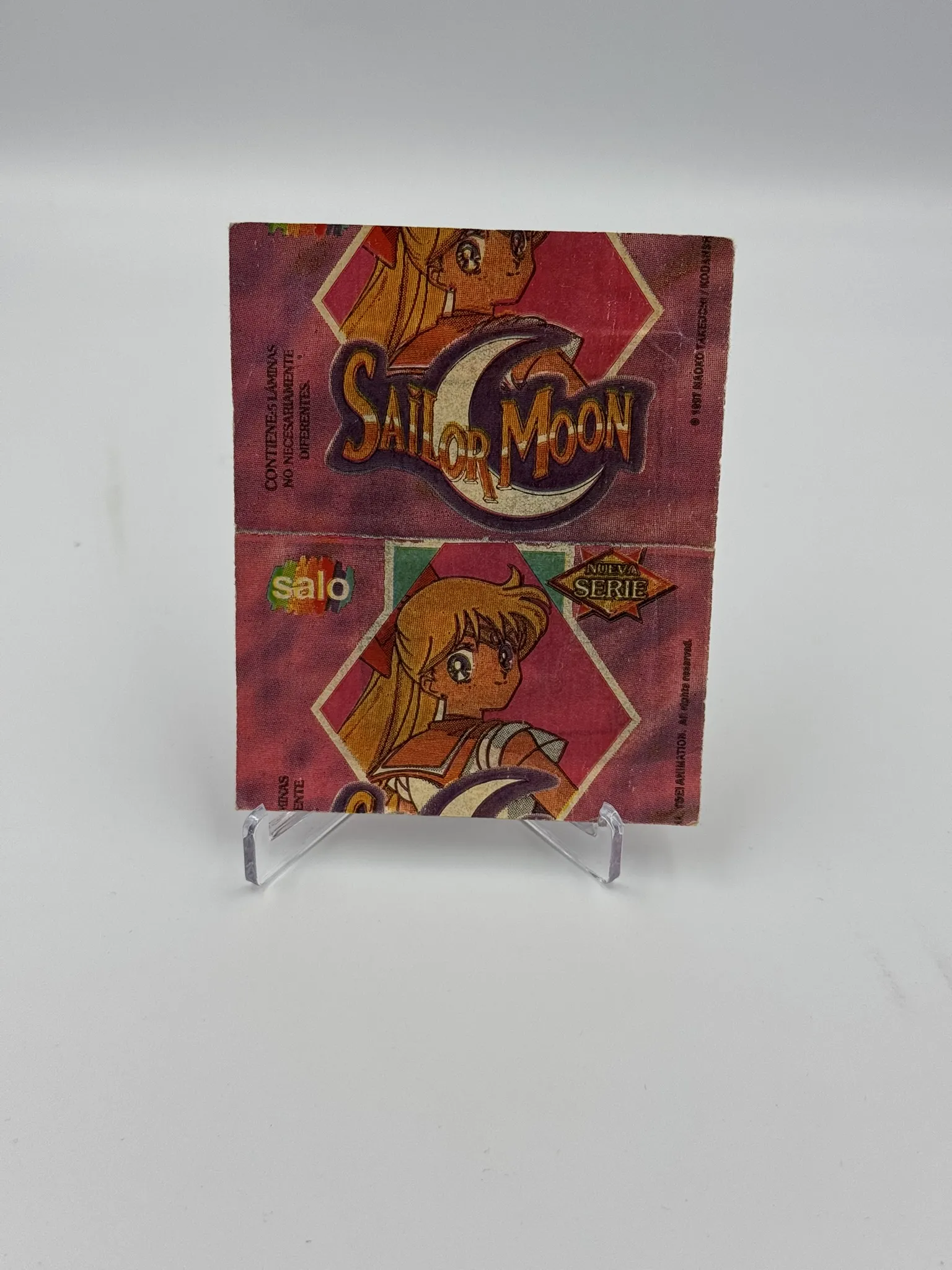 Sailor Moon Nueva Serie - Sobre de Laminas/Cromos/Figuritas Sellado Original - Salo
