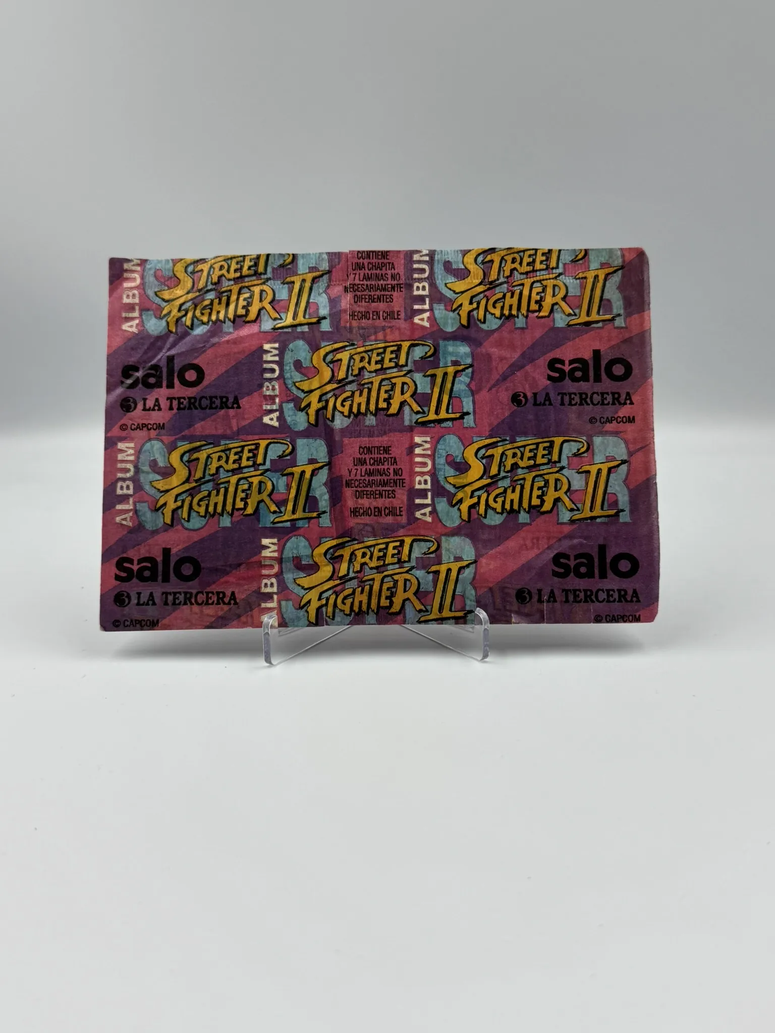 Street Fighter 2 (Sobre doble) - Sobre de Laminas/Cromos/Figuritas Sellado Original - Salo