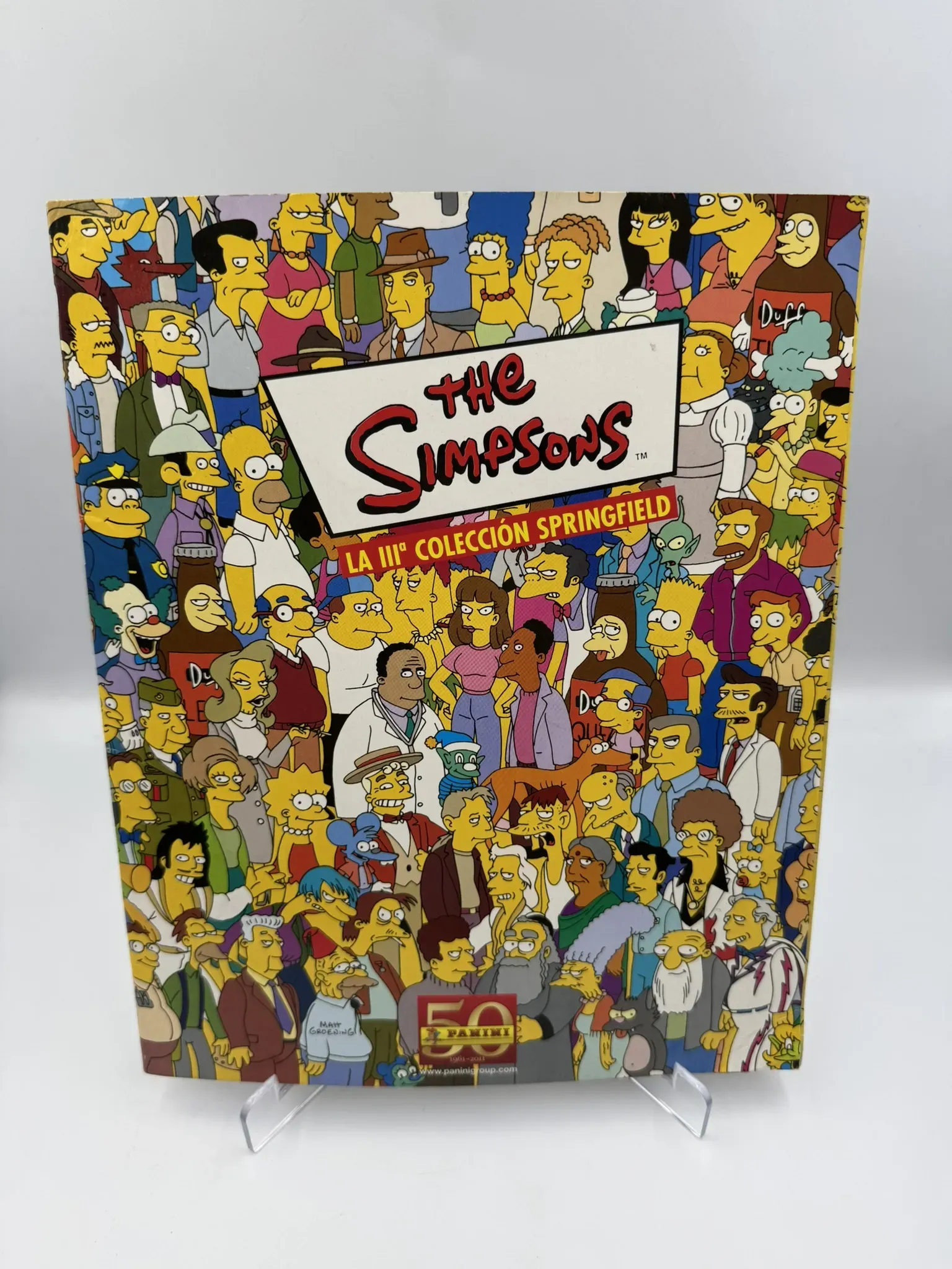 The Simpsons - La III Colección Springfield - Album Incompleto Pegado (59%) - Panini (2002)