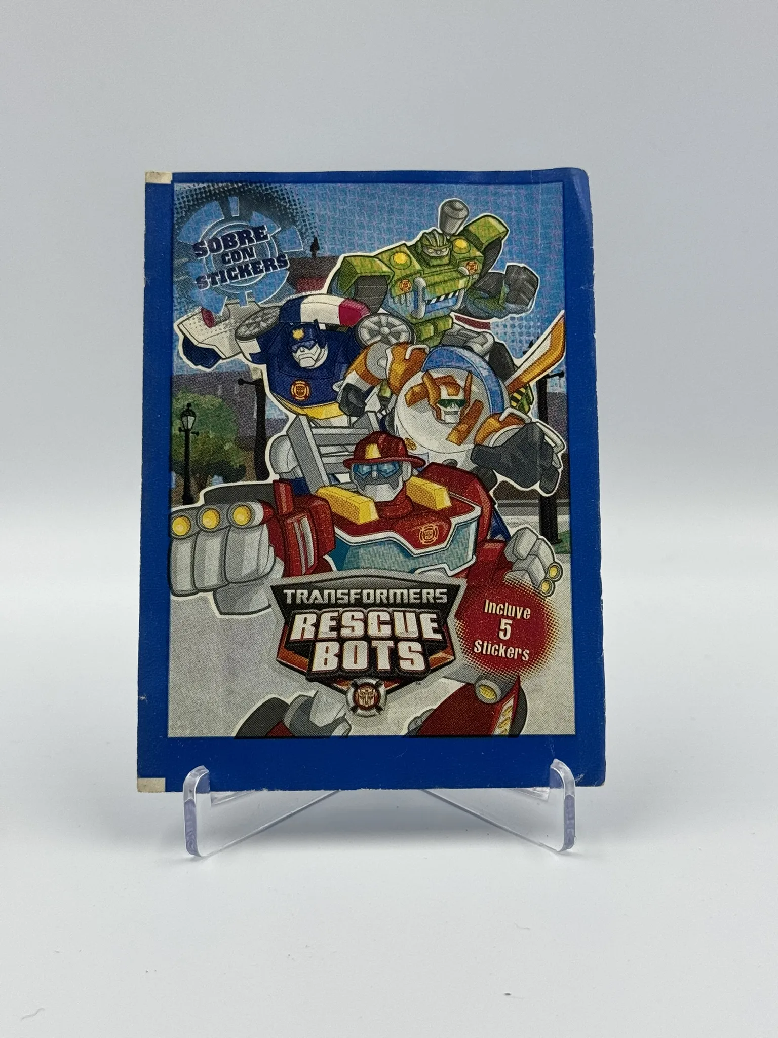 Transformers Rescue Bots - Sobre de Laminas/Cromos/Figuritas Sellado - Ital Toys