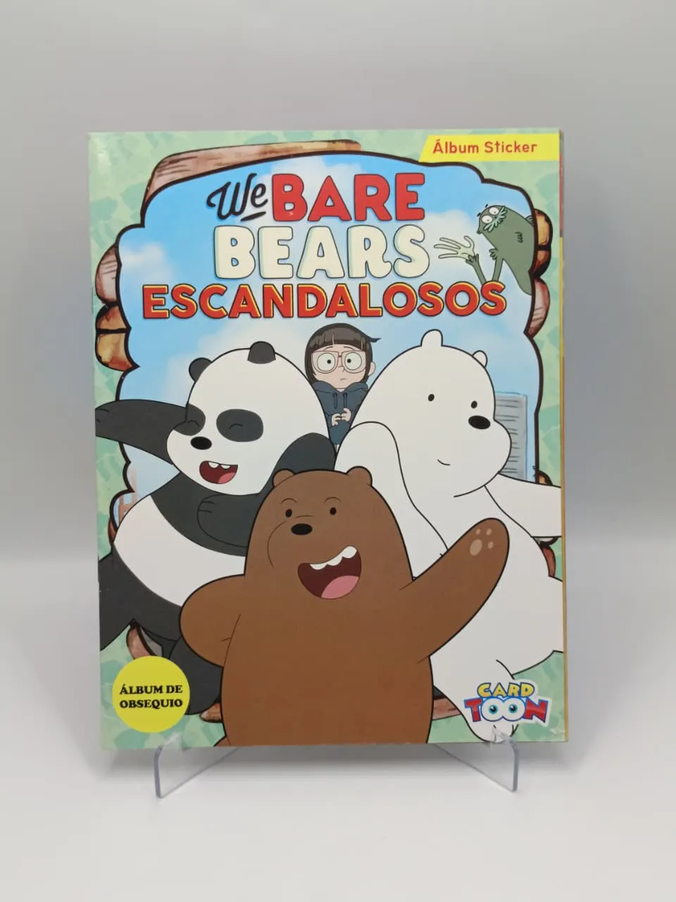 We Bare Bears Escandalosos - Album Incompleto Pegado (%) - Card Toon (2018)