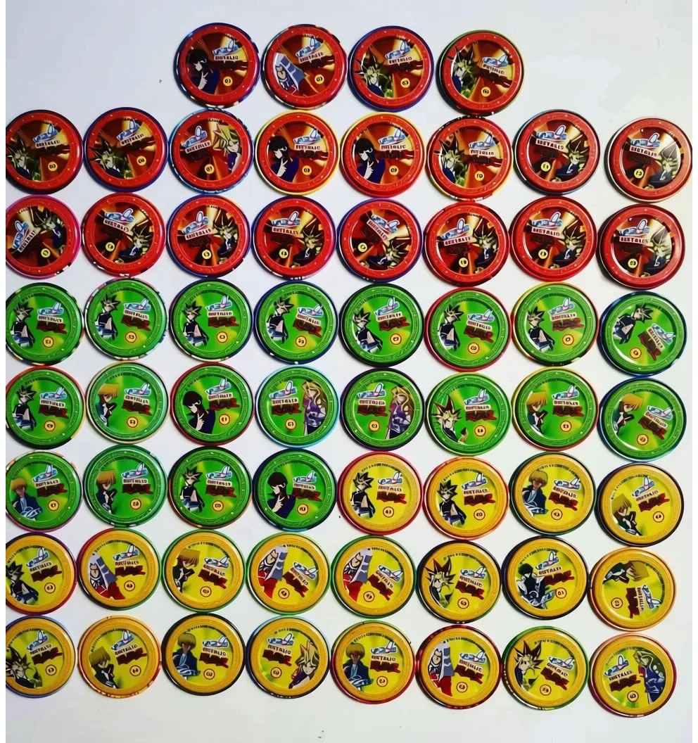 Yu Gi Oh! 60 Tazos Metalix - Colección Completa - Evercrisp (2003)