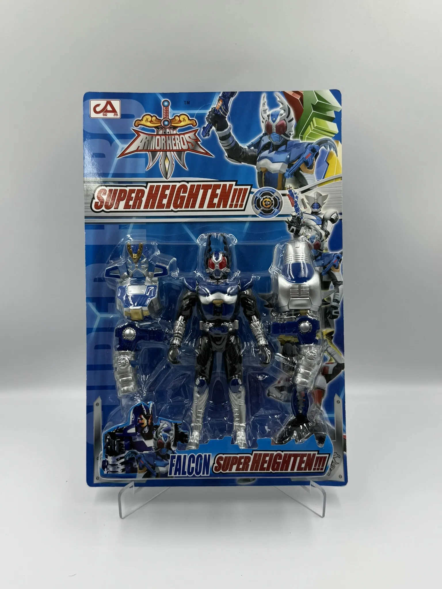 Figura Kamen Rider - Falcon (Bootleg) - Armadura Azul - Empaque Azul