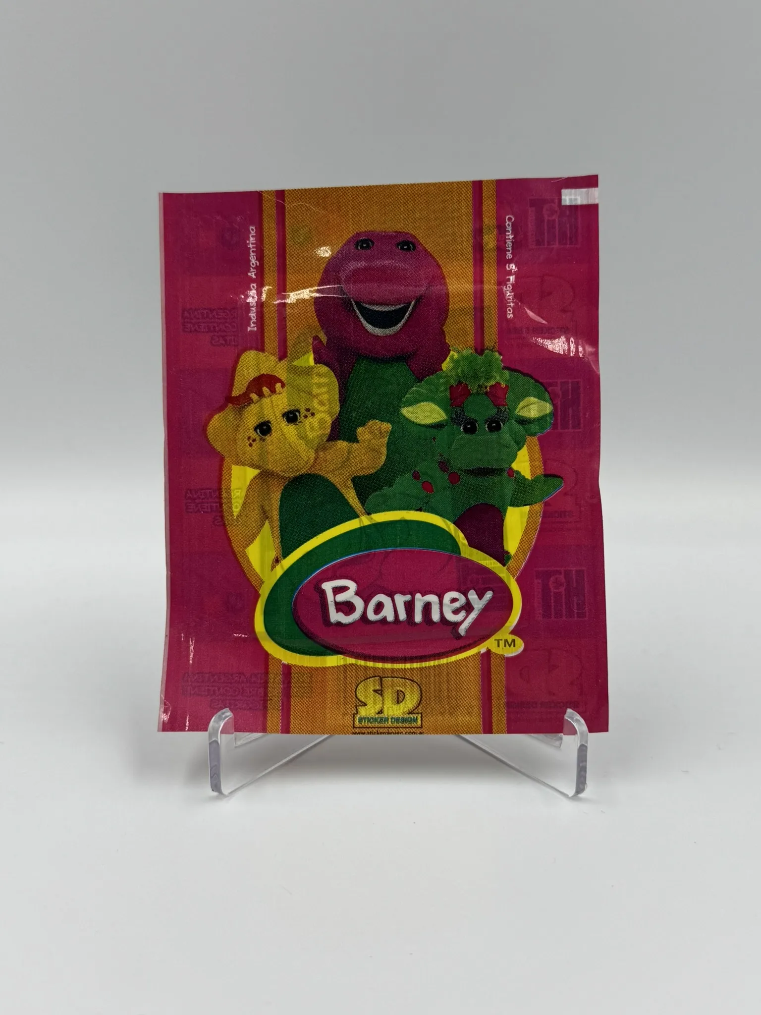 Barney y sus Amigos - Sobre de Laminas/Cromos/Figuritas Sellado - SD