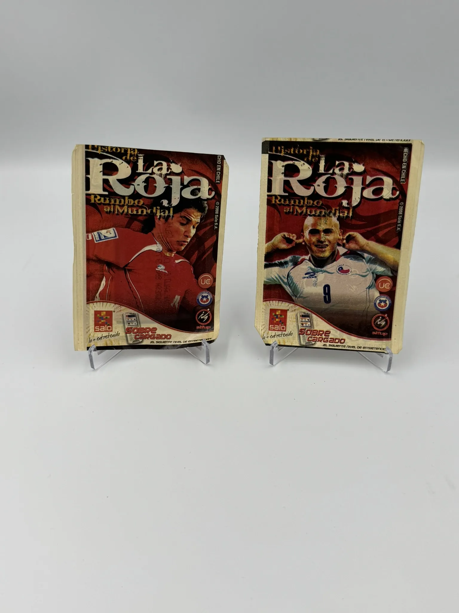 Historia de la Roja rumbo al mundial - Sobre (2 Variantes) de Laminas/Cromos/Figuritas Sellado Original - Salo