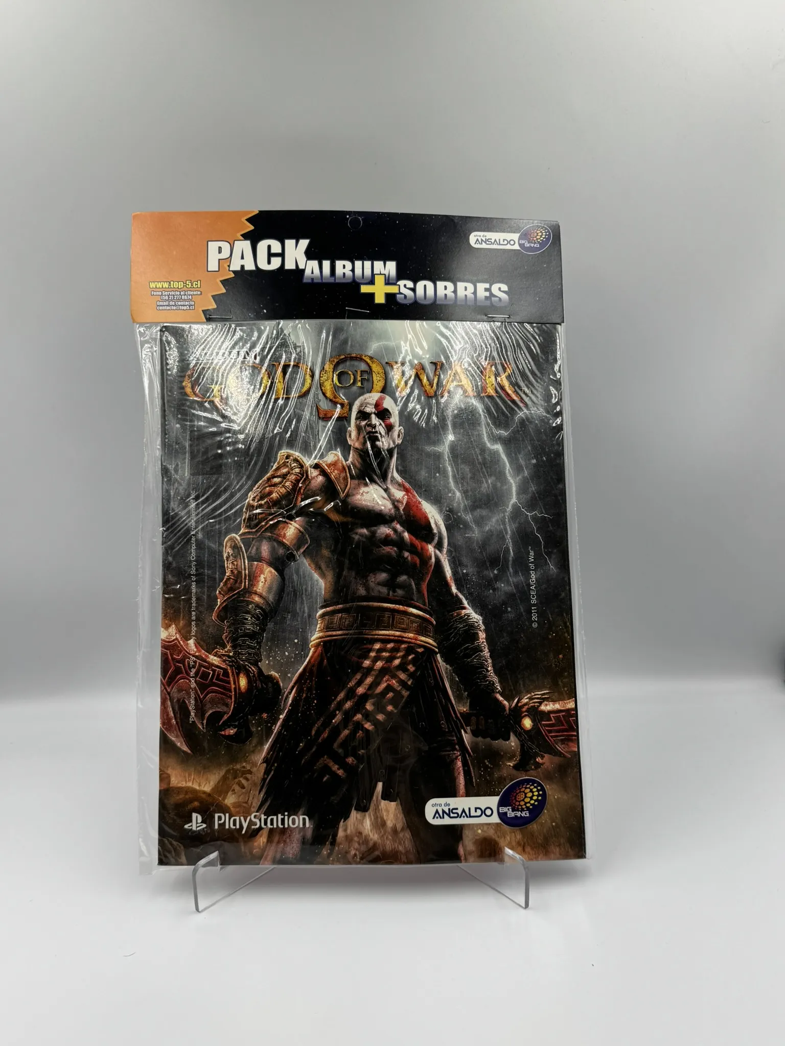 God of War - Blister Pack Sellado Album + Sobres - Big Bang Copag (2011)