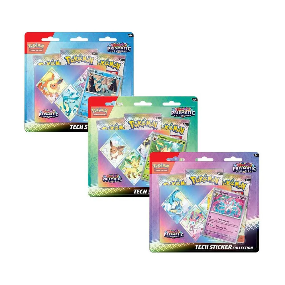 Prismatic Evolution Tech Sticker Box - ESP