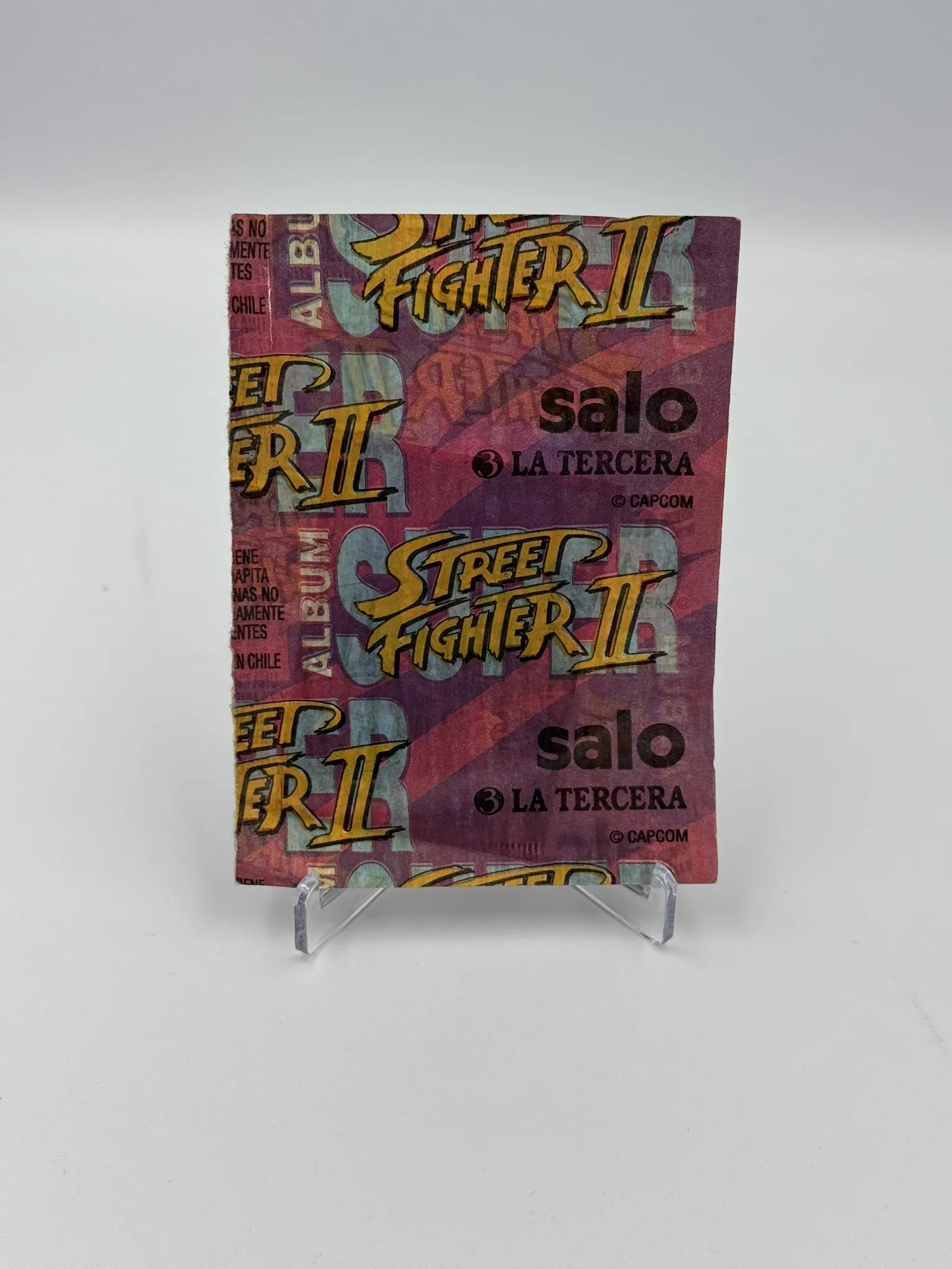 Street Fighter 2 - Sobre de Laminas/Cromos/Figuritas Sellado Original - Salo