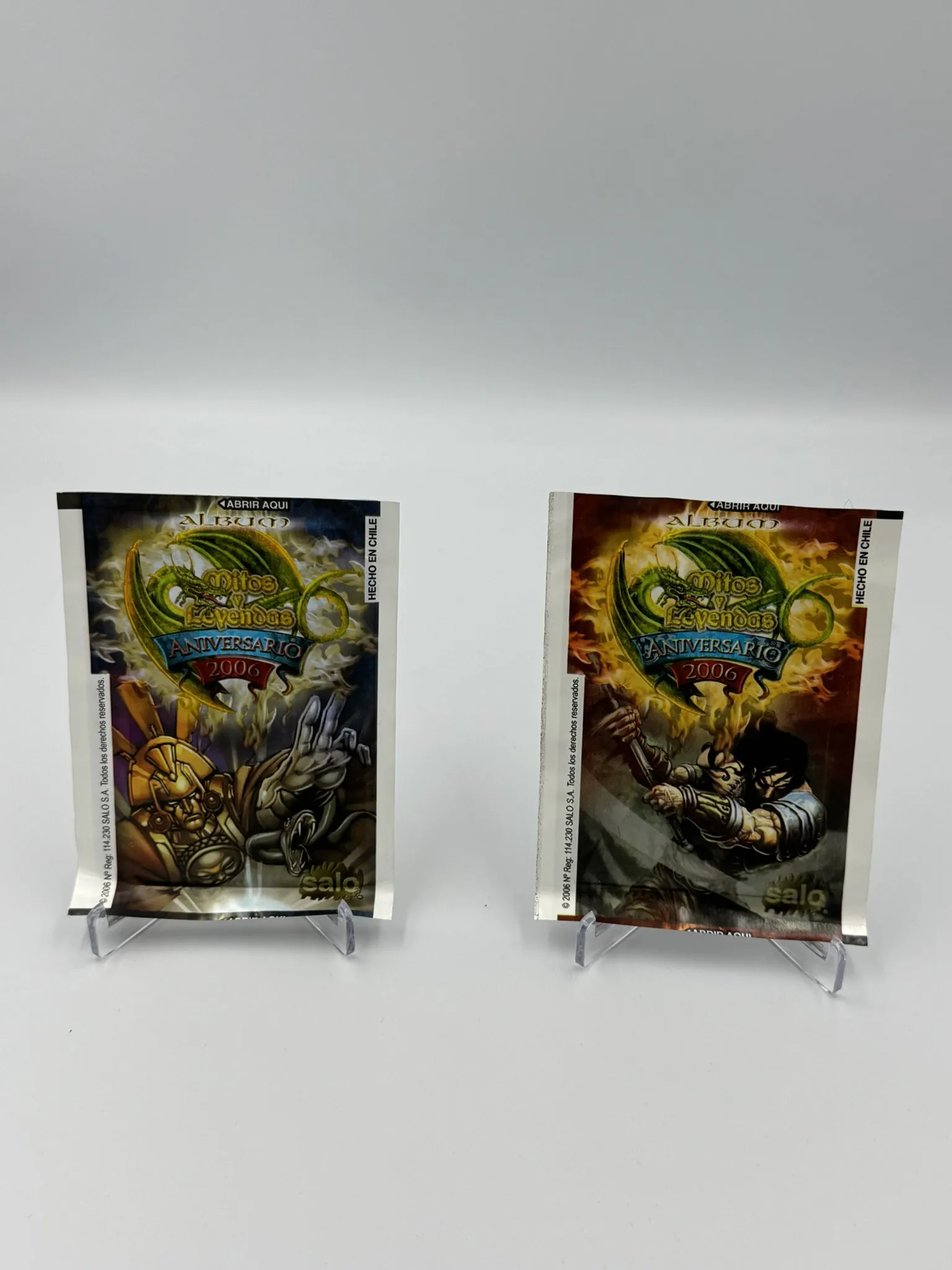 Mitos y Leyendas - Album Aniversario - Sobre de Laminas/Cromos/Figuritas Sellado Original - Salo