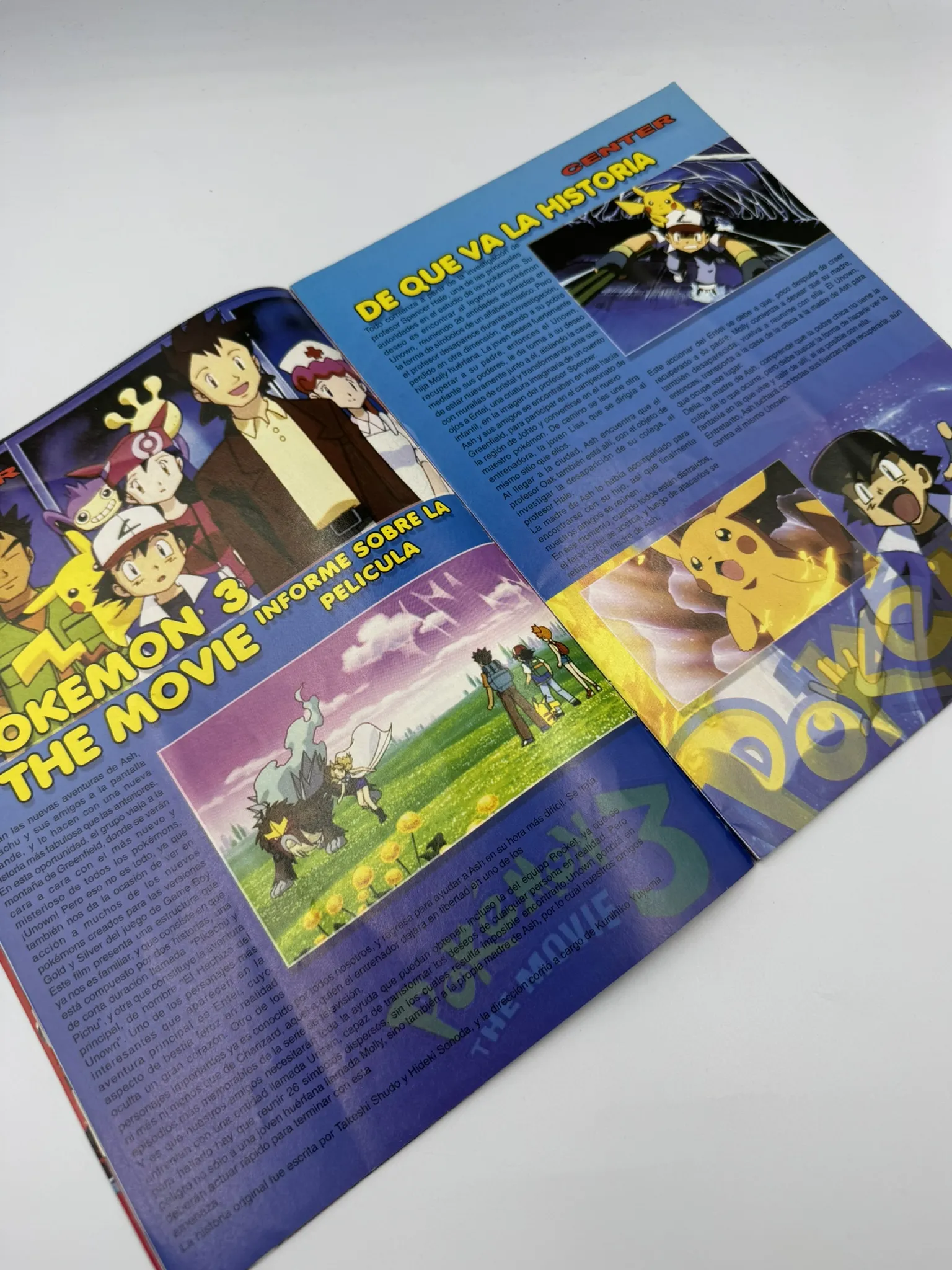 Revista Pokémon 3: The Movie – Fans Club Center (Especial de la Película)