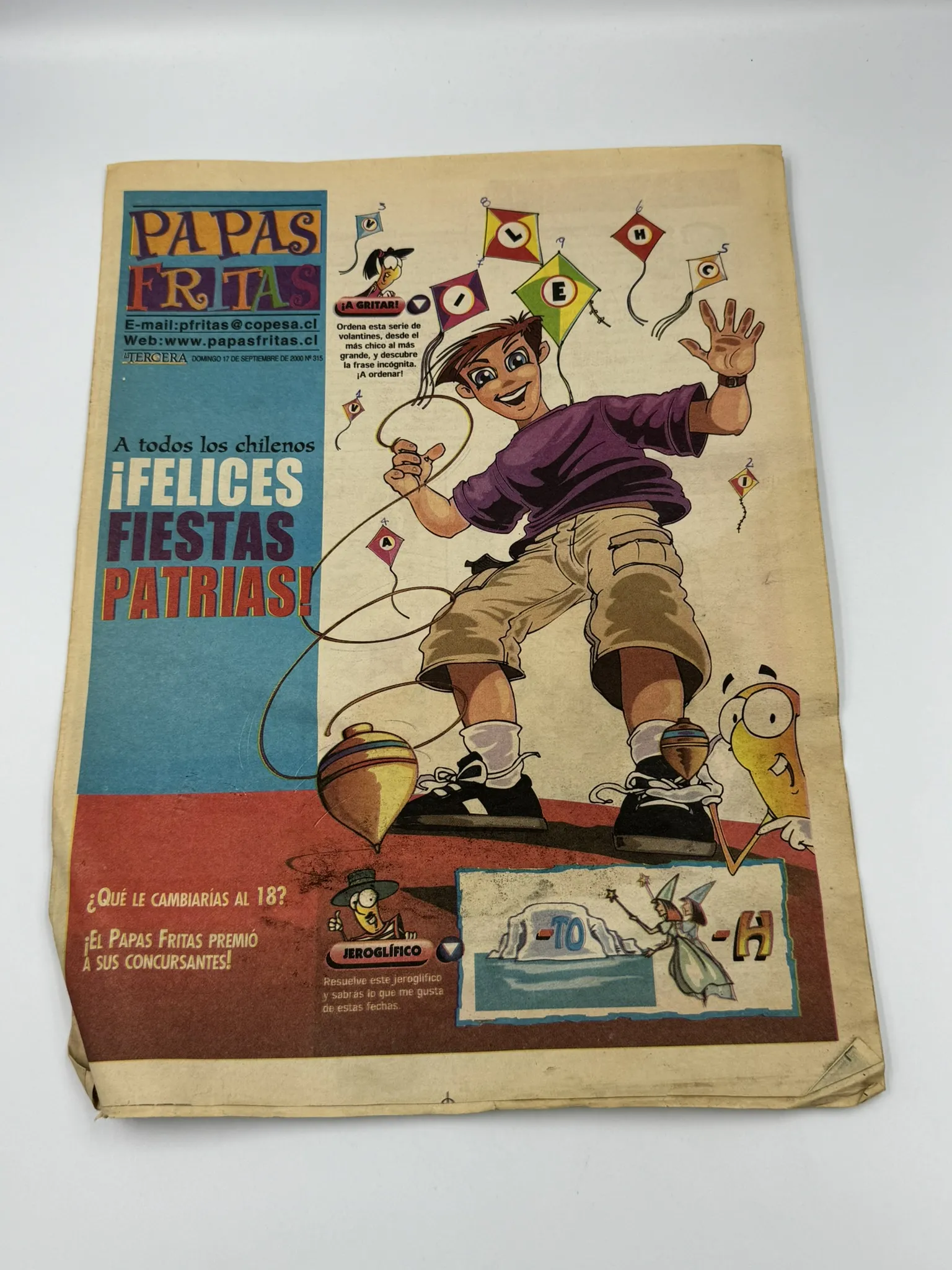 Pack Retro de 16 Suplementos Papas Fritas – La Tercera de los Niños