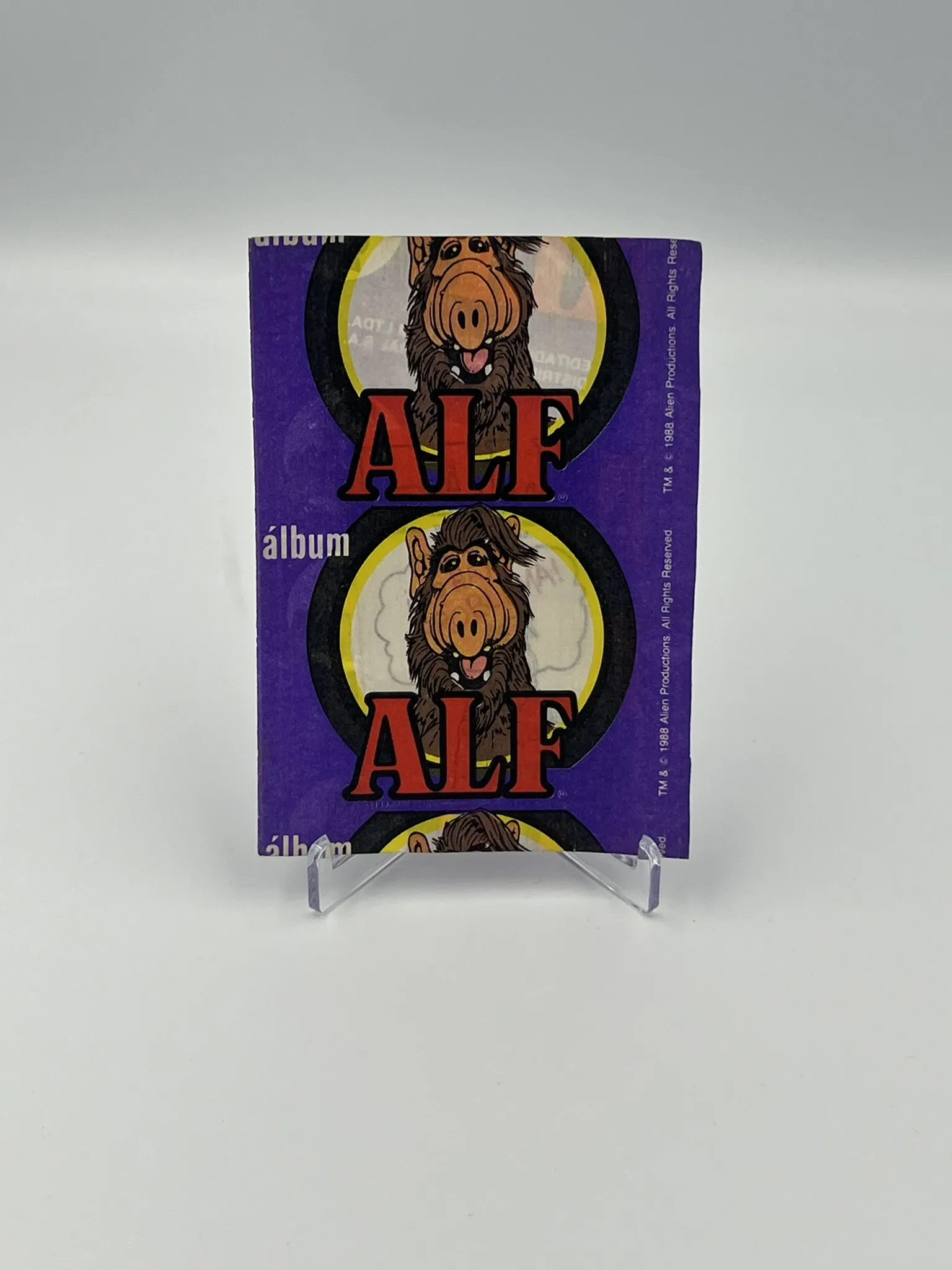 Alf - Sobre de Laminas/Cromos/Figuritas Sellado Original - Salo