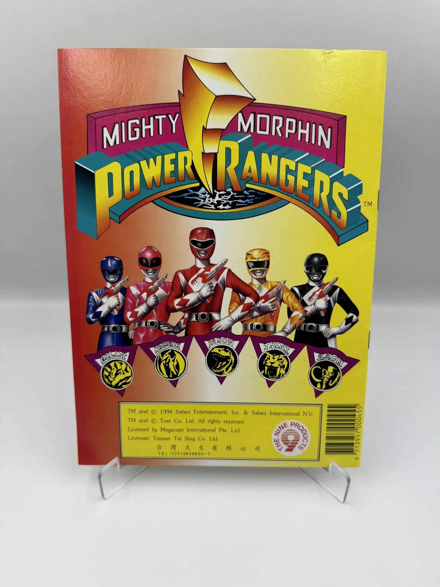 Álbum de Stickers para Pintar – Mighty Morphin Power Rangers