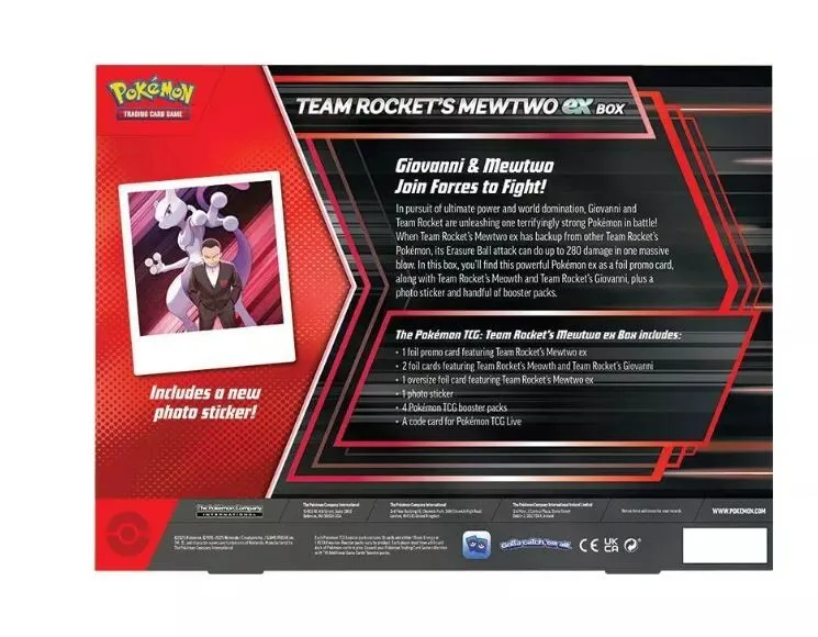 Team Rocket's Mewtwo ex Box
