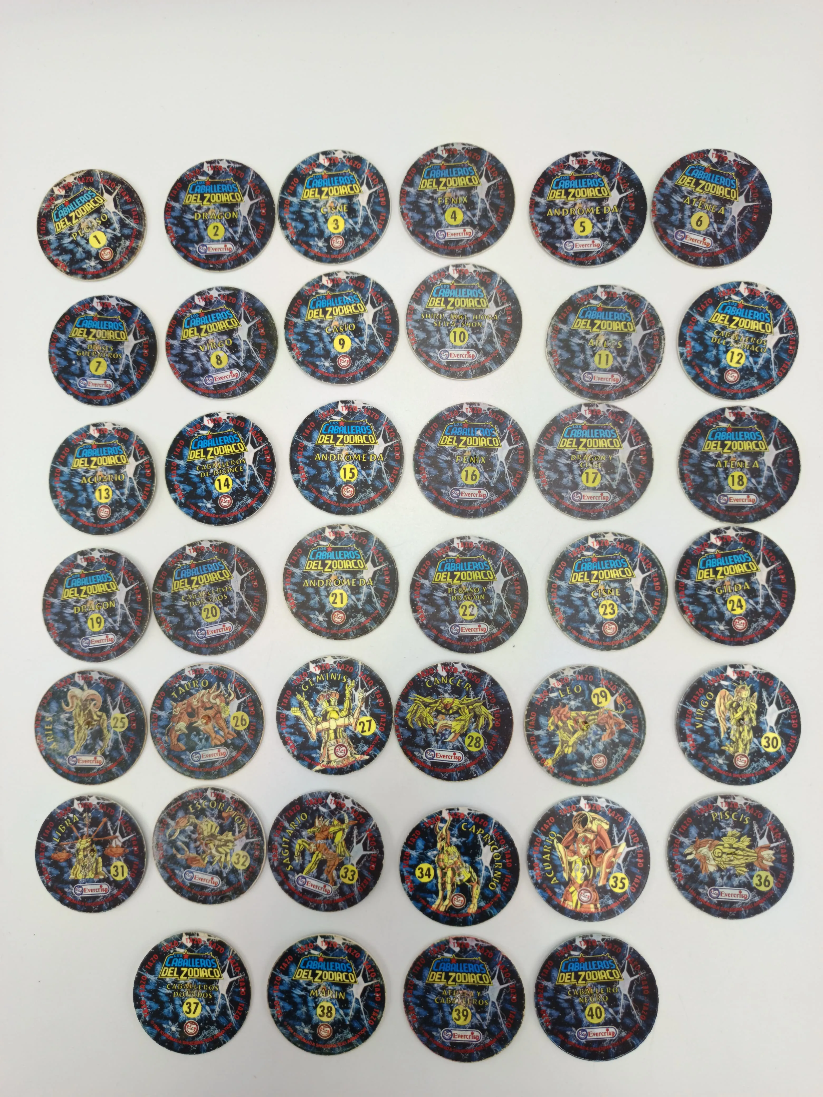 Los Caballeros del Zodiaco - Coleccion Completa de Tazos