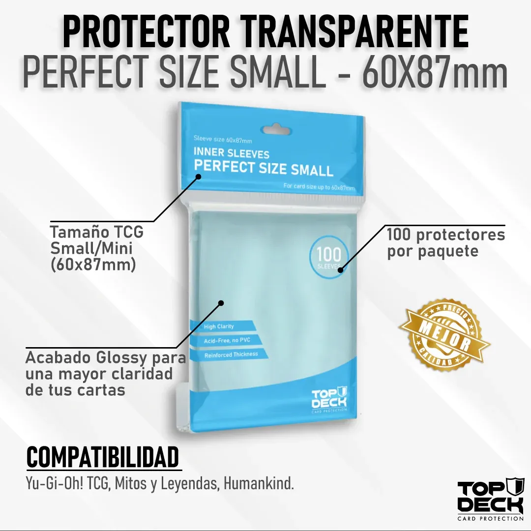 Protectores Interiores para Cartas 60x87mm - Top Deck