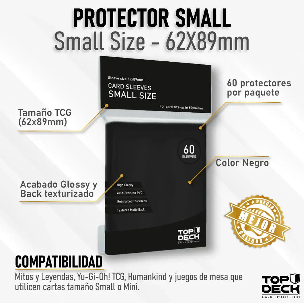 Protectores Interiores para Cartas 62x89mm - Top Deck