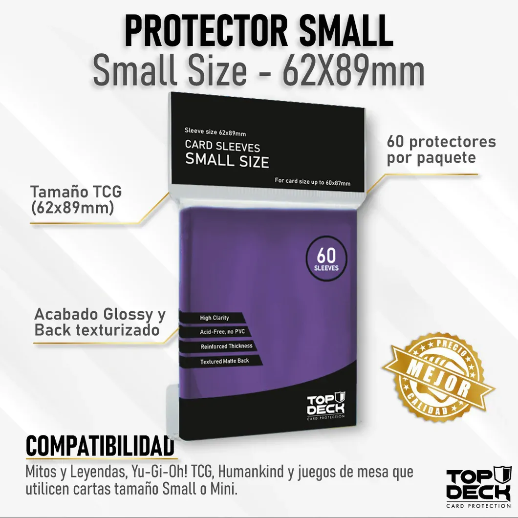 Protectores Interiores para Cartas 62x89mm - Top Deck