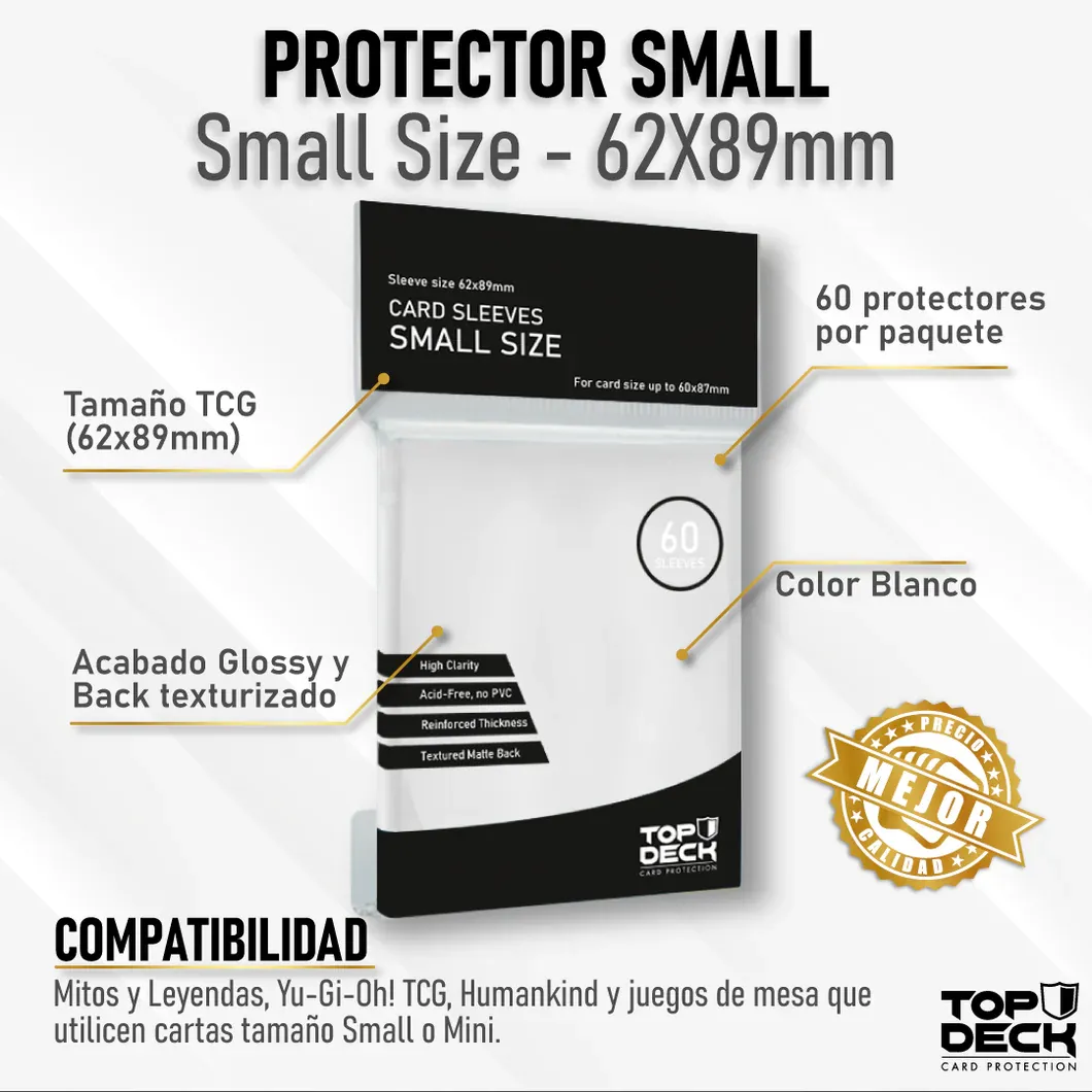 Protectores Interiores para Cartas 62x89mm - Top Deck