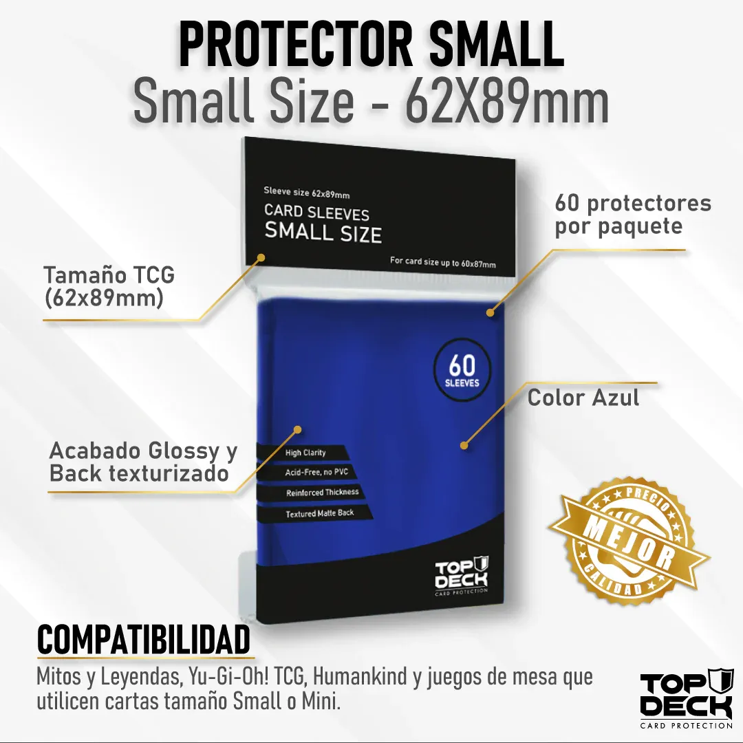 Protectores Interiores para Cartas 62x89mm - Top Deck