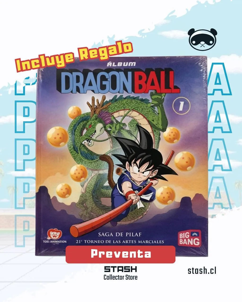 PREVENTA (Marzo  20) - Album Dragon Ball A Pegar- Saga de Pilaf y Torneo de Artes Marciales Parte 1 