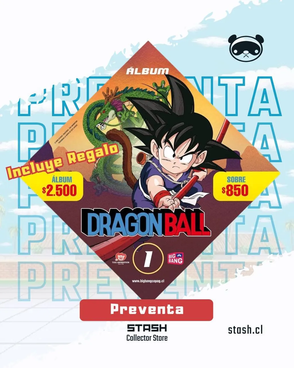 PREVENTA (Marzo  20) - Album Dragon Ball A Pegar- Saga de Pilaf y Torneo de Artes Marciales Parte 1 
