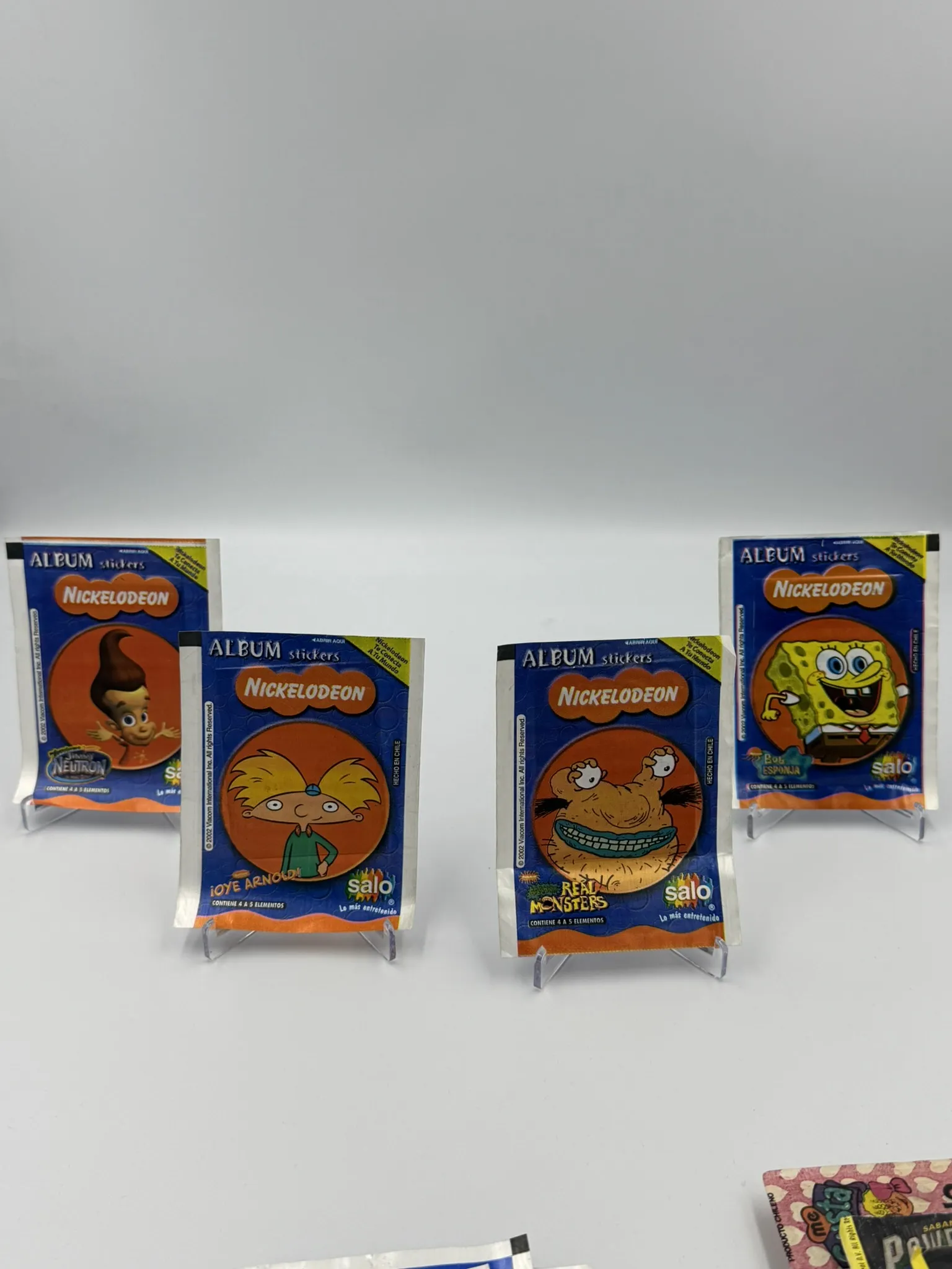 Nickelodeon - Sobre (4 Variantes) de Laminas/Cromos/Figuritas Sellado Original - Salo
