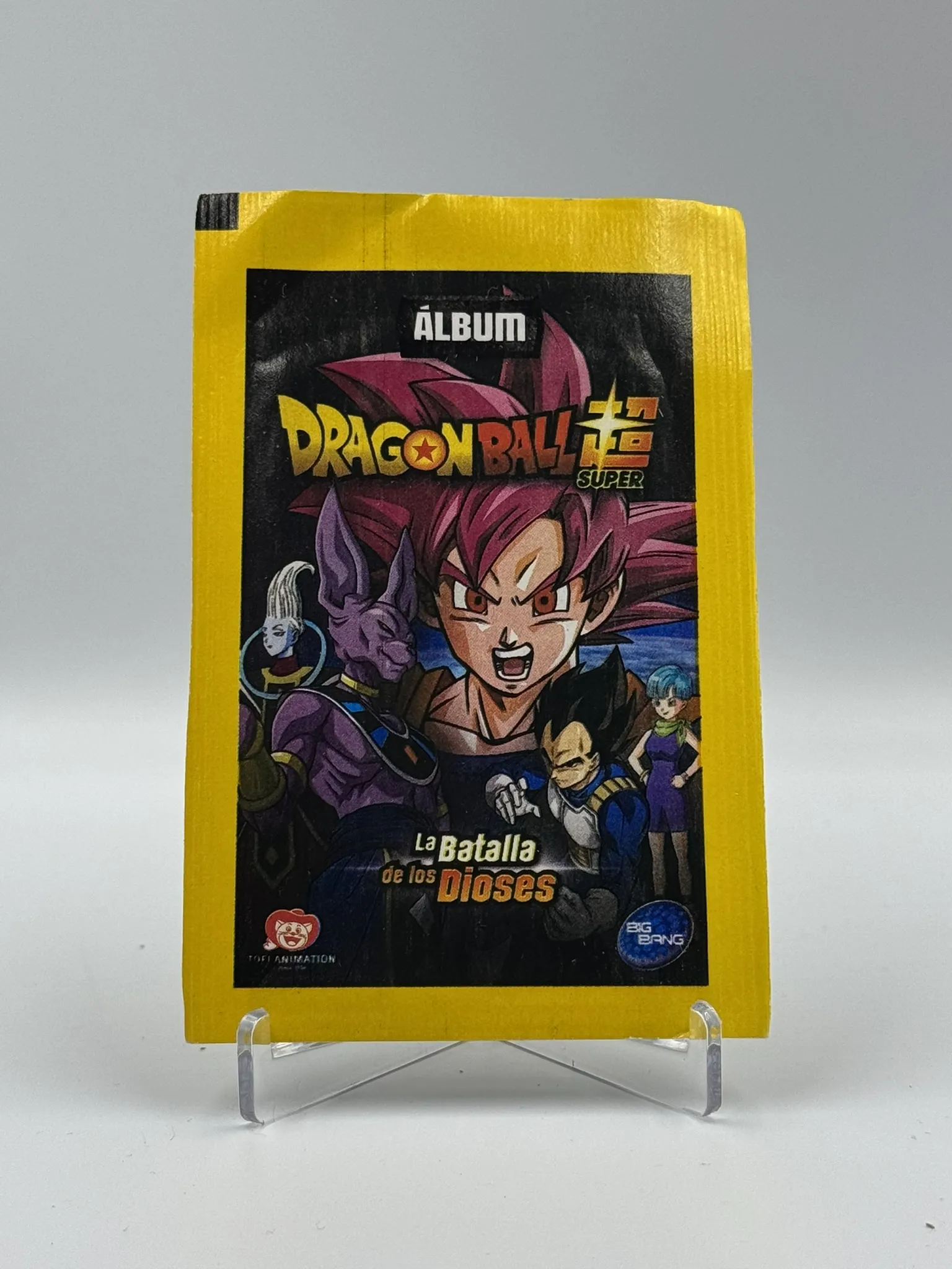 Dragon Ball Super 1 - Batalla de los Dioses- Sobre de Laminas/Cromos/Figuritas Sellado - Big Bang Copag