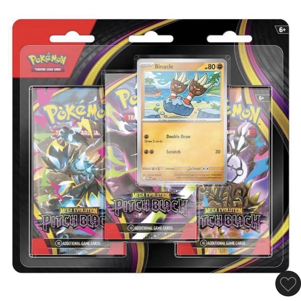 Pitch Black - 3 Pack Blister