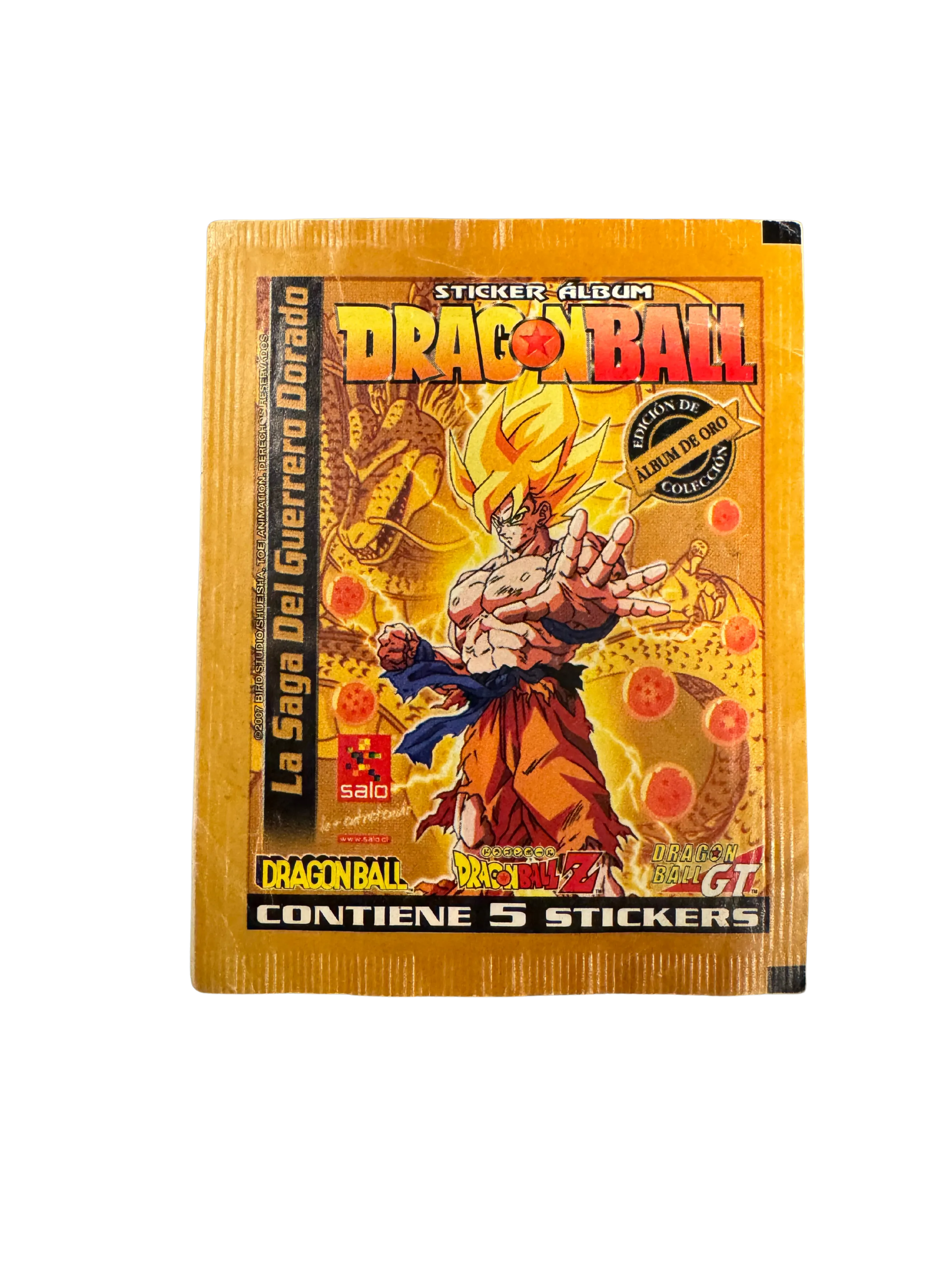 Dragon Ball La Saga del Guerrero Doraro (Dorado) - Sobre de Laminas/Cromos/Figuritas Sellado - Original (Salo)