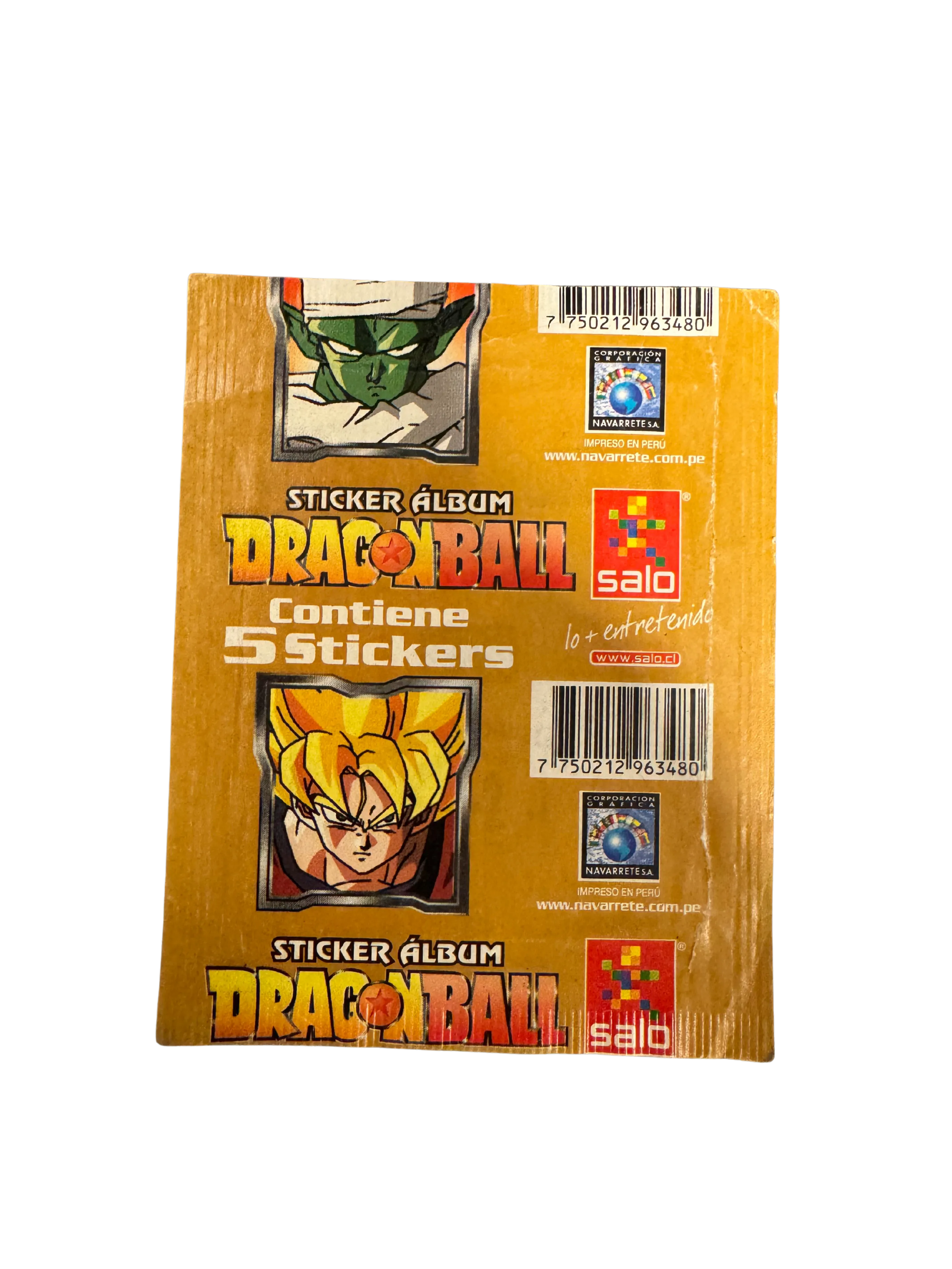 Dragon Ball La Saga del Guerrero Doraro (Dorado) - Sobre de Laminas/Cromos/Figuritas Sellado - Original (Salo)