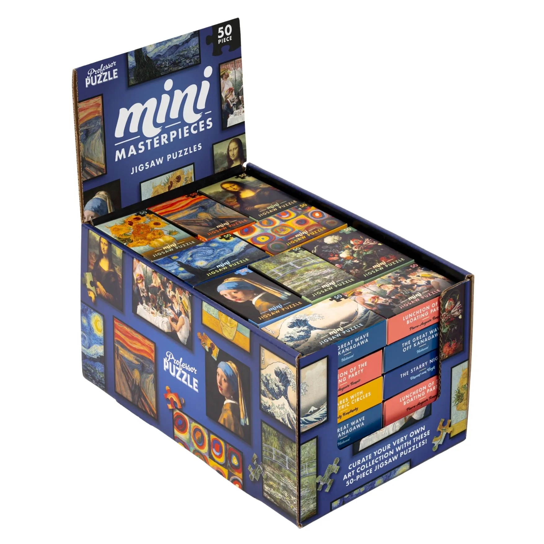 Mini Masterpieces – Puzzles Rompecabezas de 50 Piezas (60 unidades) - Professor Puzzle (2026)