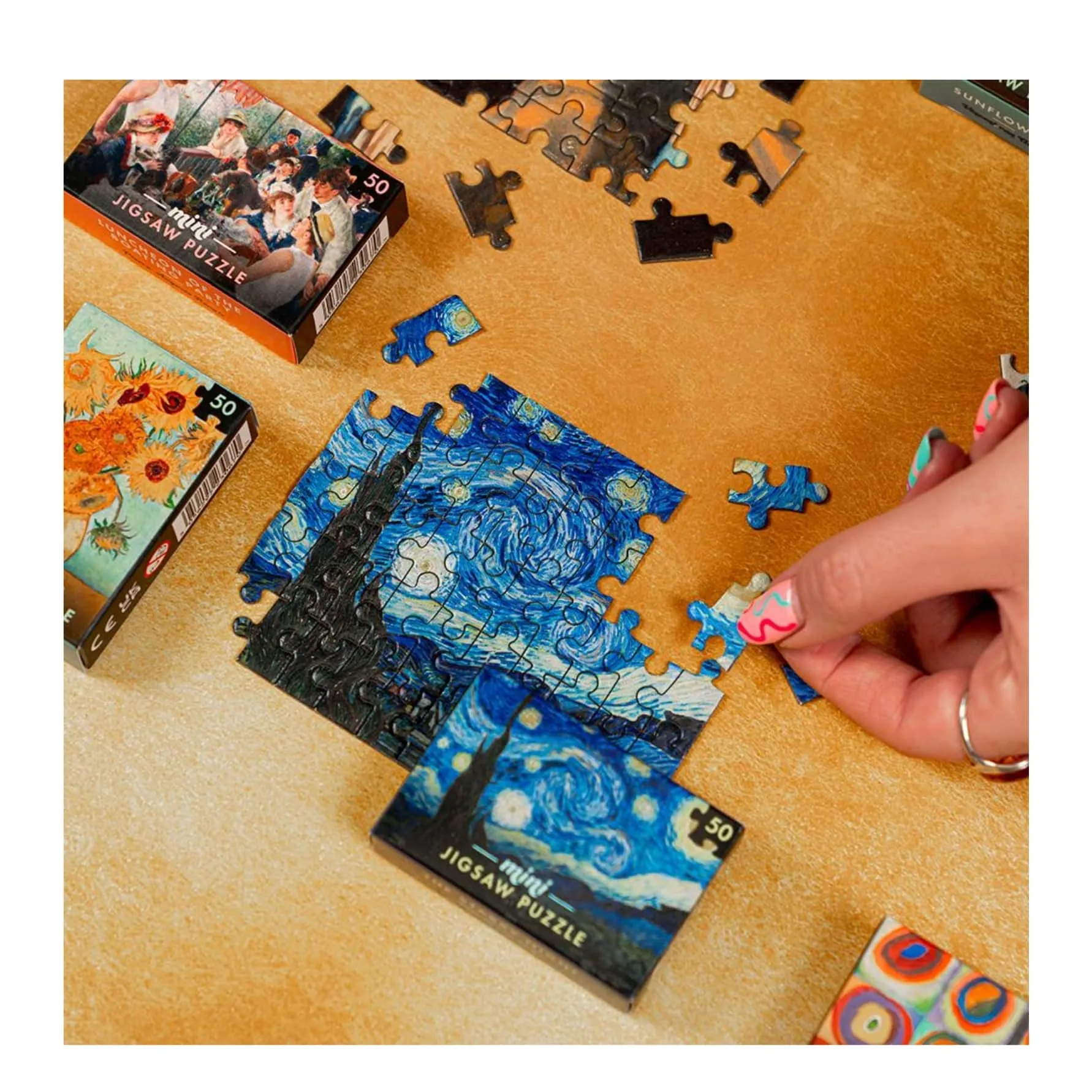 Mini Masterpieces – Puzzles Rompecabezas de 50 Piezas (60 unidades) - Professor Puzzle (2026)