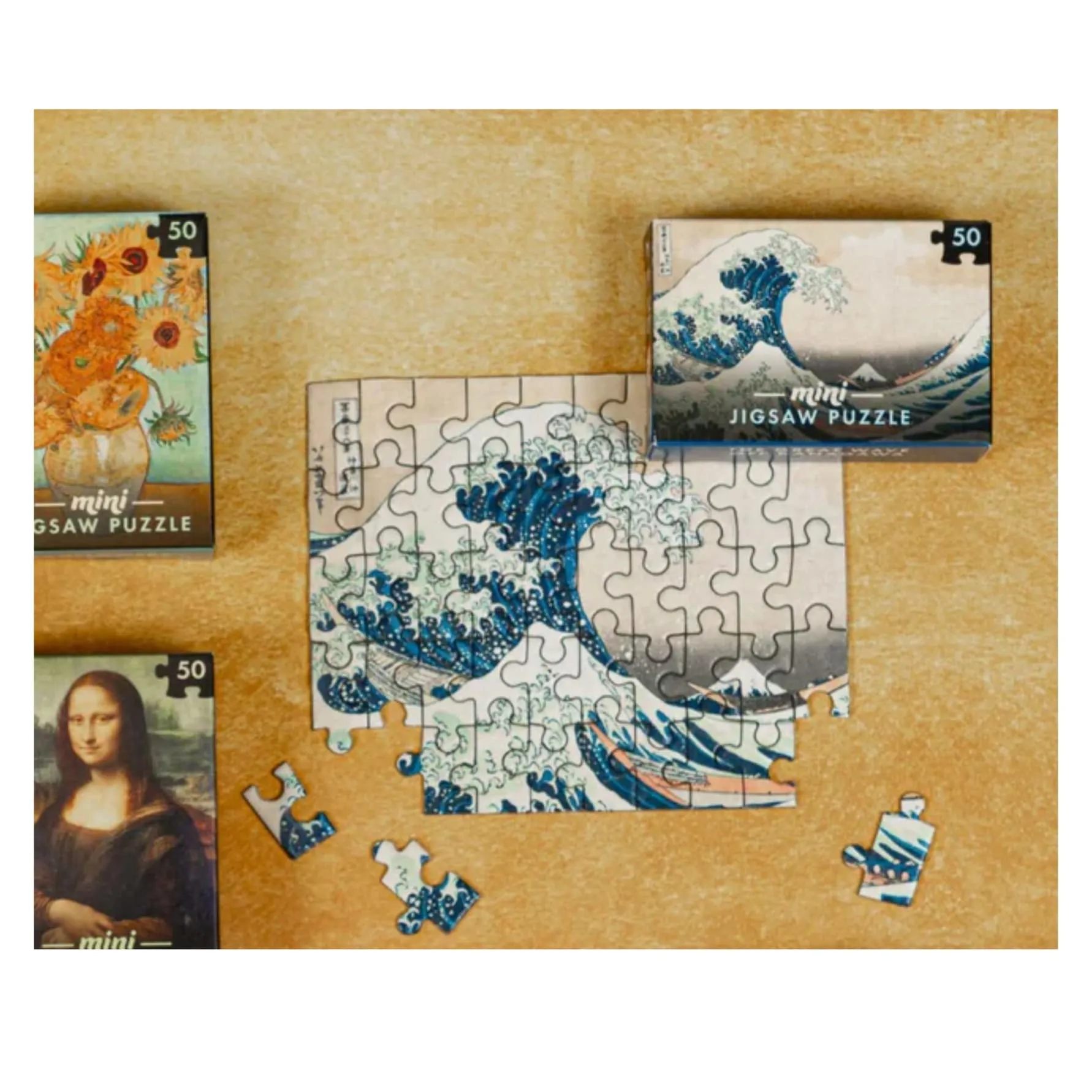 Mini Masterpieces – Puzzles Rompecabezas de 50 Piezas (60 unidades) - Professor Puzzle (2026)