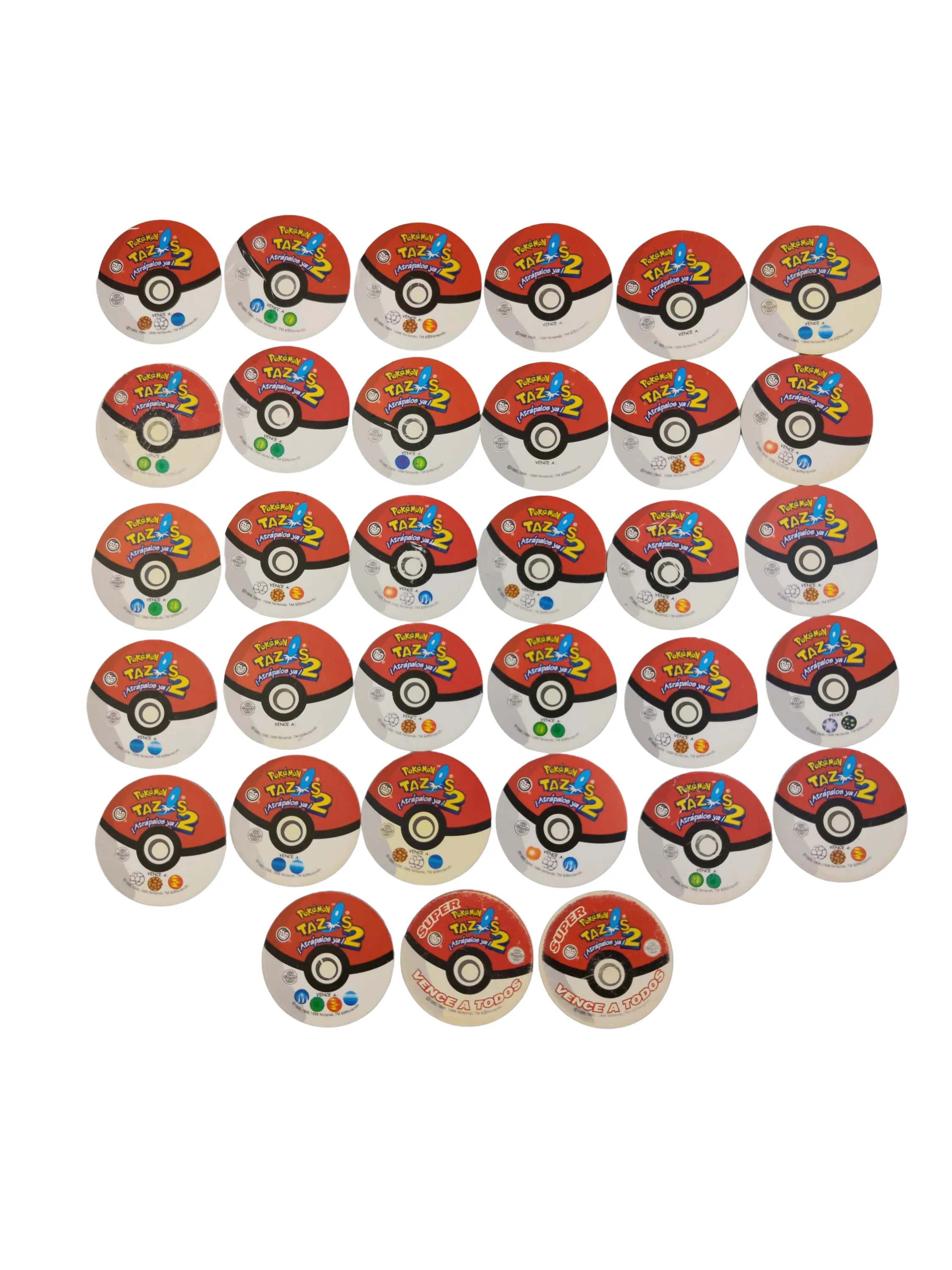 Pokemon 2 3D - Tazos - Coleccion Completa (Estado Exclusivo) - Evercrisp (2001)