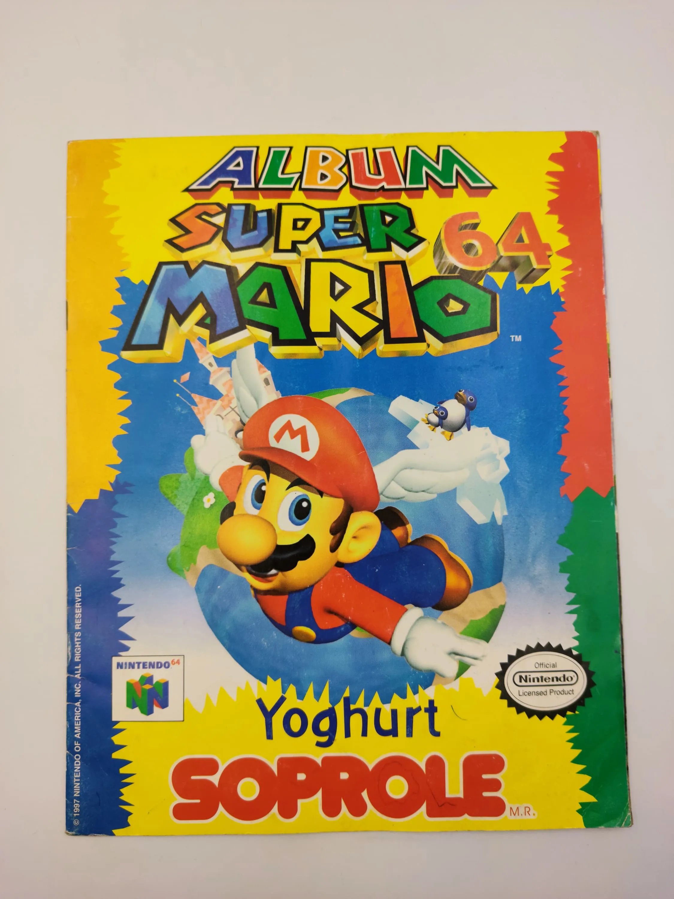 Super Mario 64  - Coleccion Completa (64 Tapas - Incluye Coleccionador) - Soprole (1994)