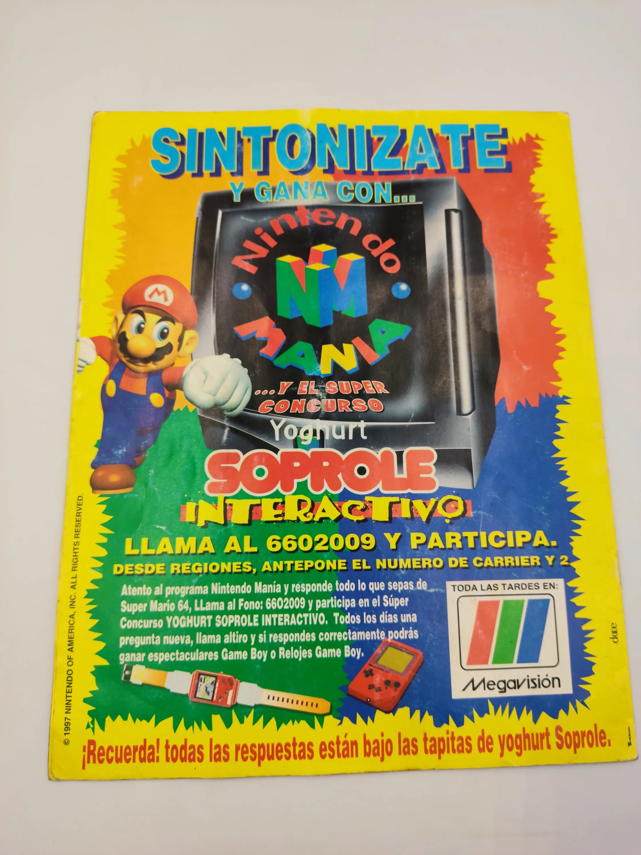 Super Mario 64  - Coleccion Completa (64 Tapas - Incluye Coleccionador) - Soprole (1994)